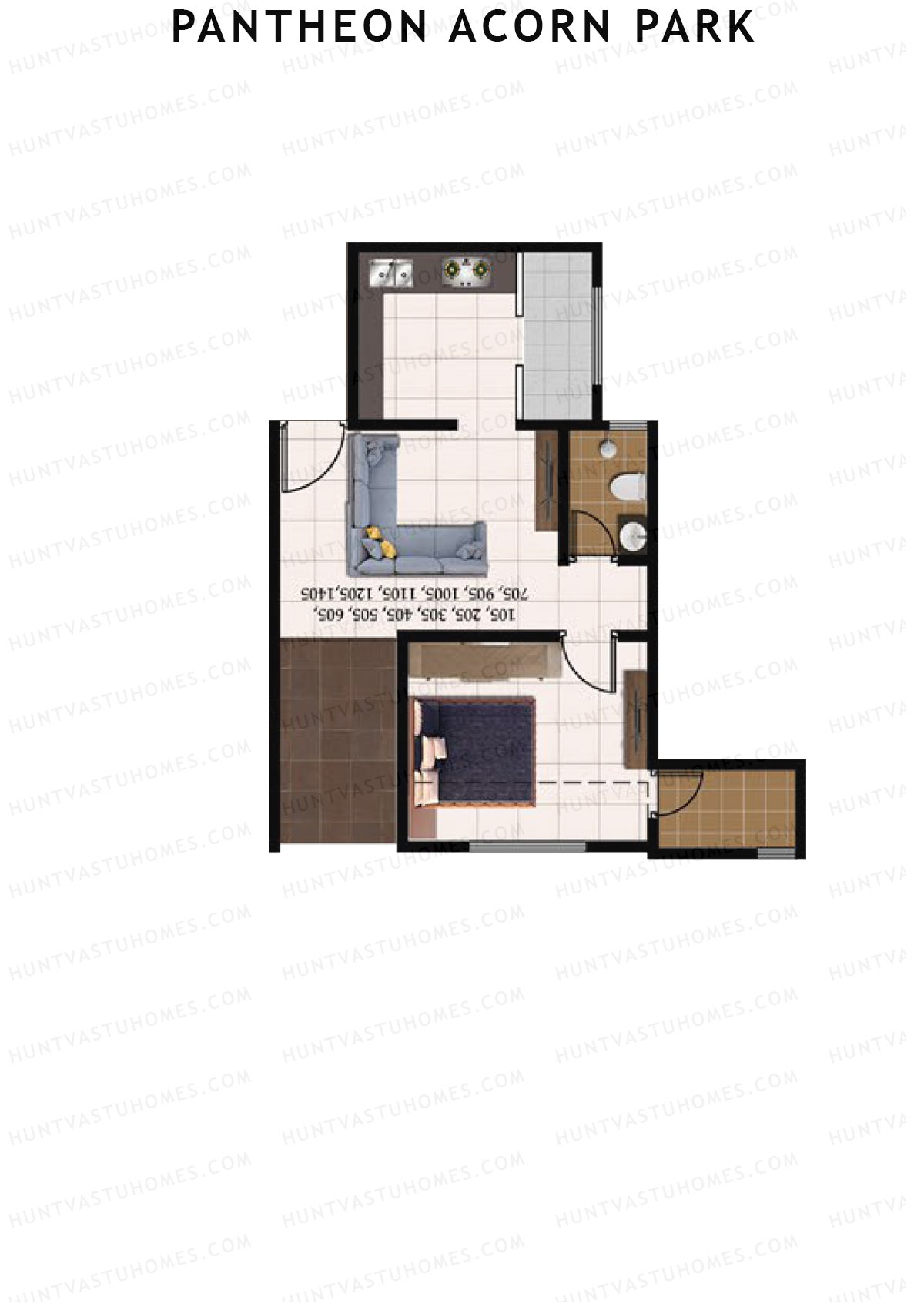 Pantheon Acorn Park Wing C Unit 5 Floor Plan