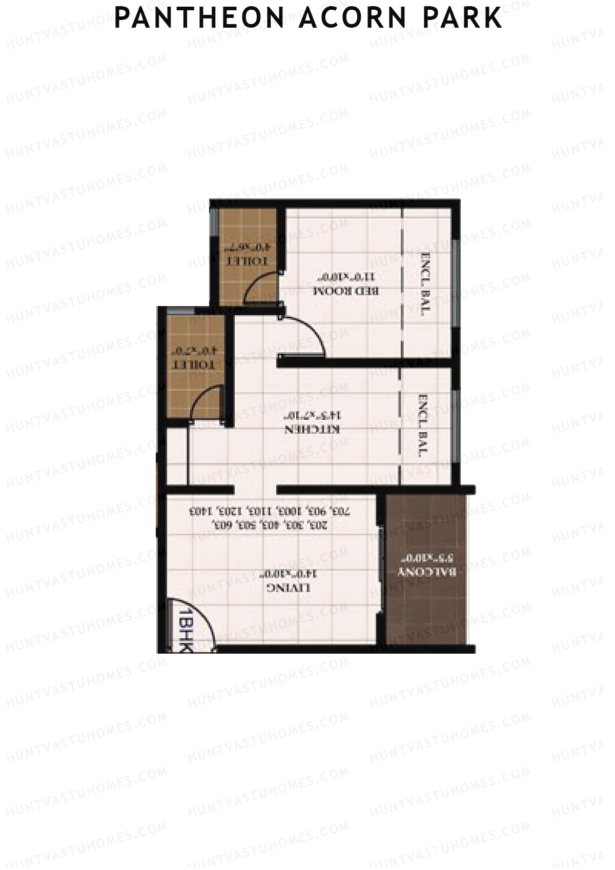 Pantheon Acorn Park Wing D Unit 3 Floor Plan