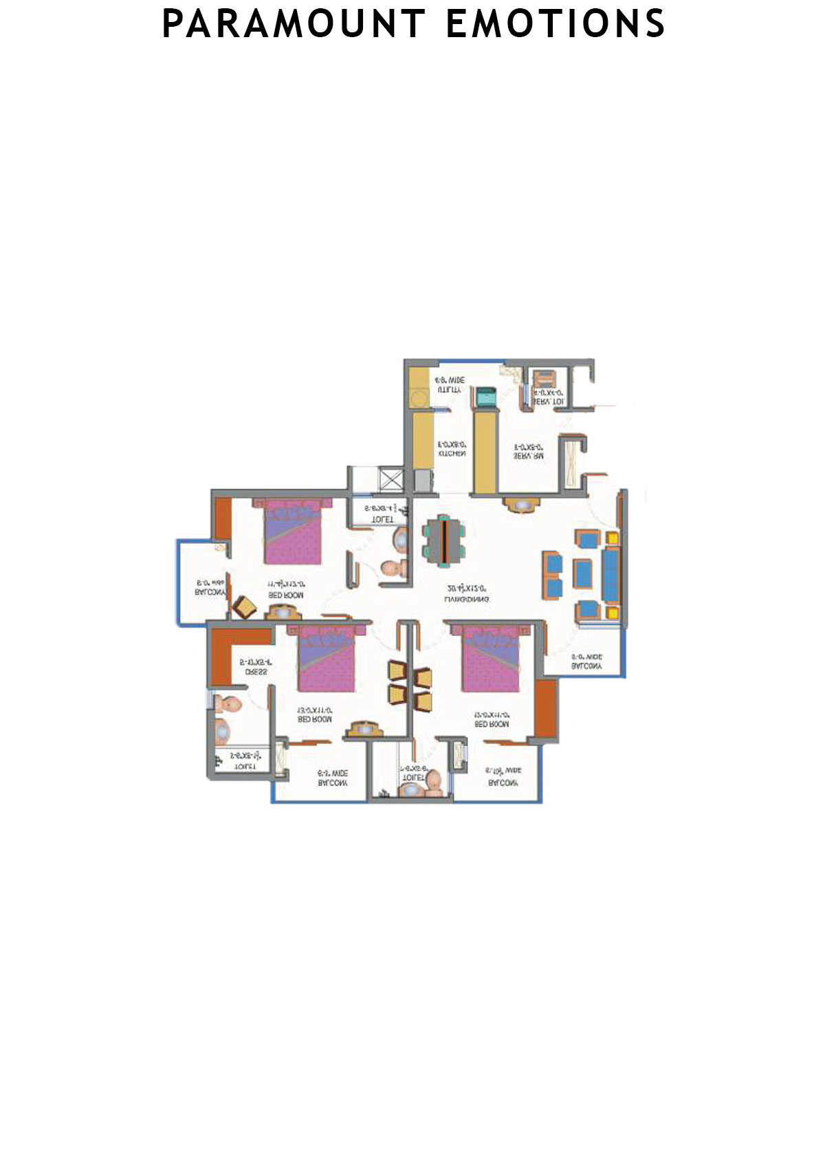 Paramount Emotions Affection Unit 2 Floor Plan