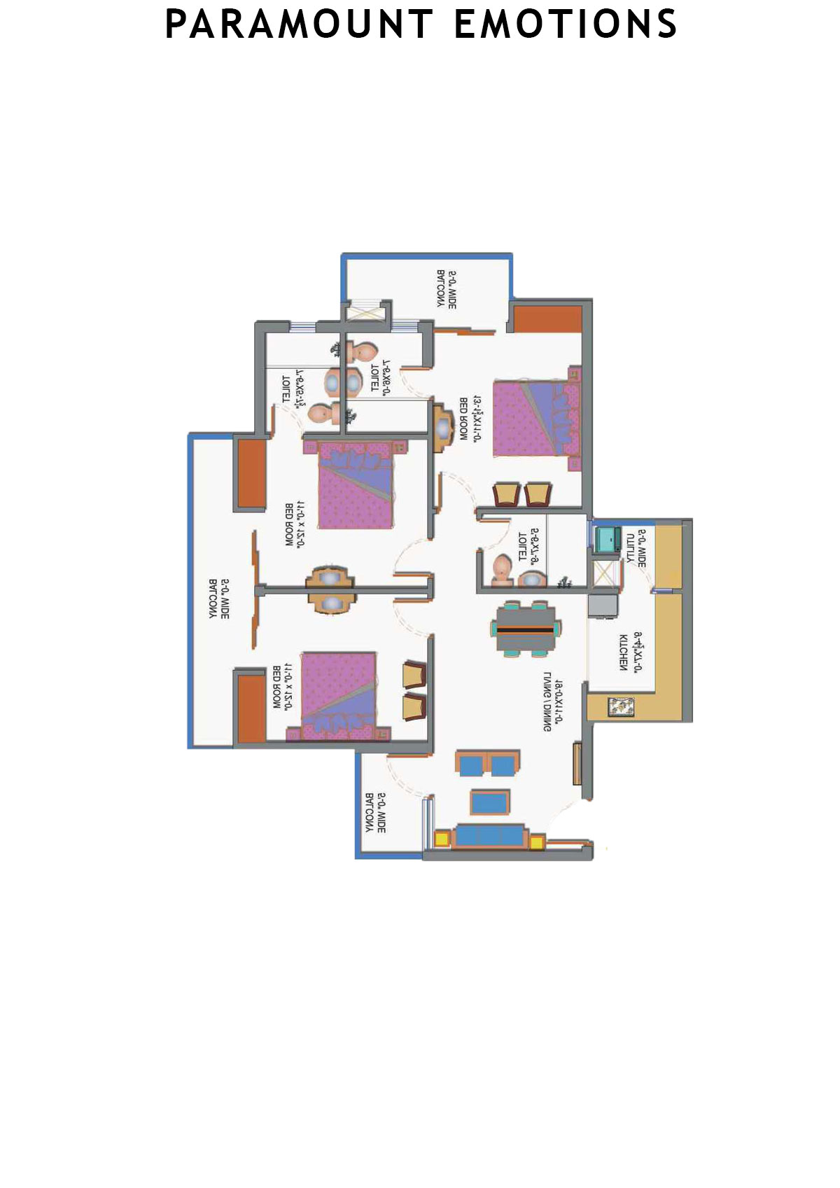 Paramount Emotions Affection Unit 3 Floor Plan