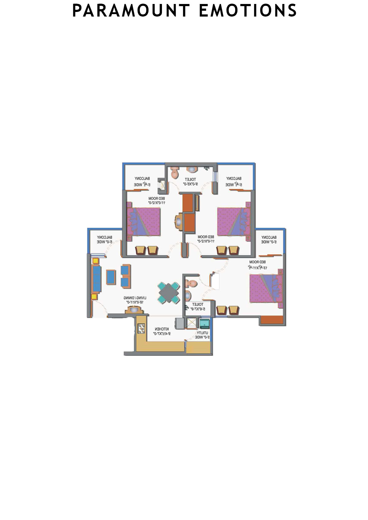 Paramount Emotions Affection Unit 5 Floor Plan
