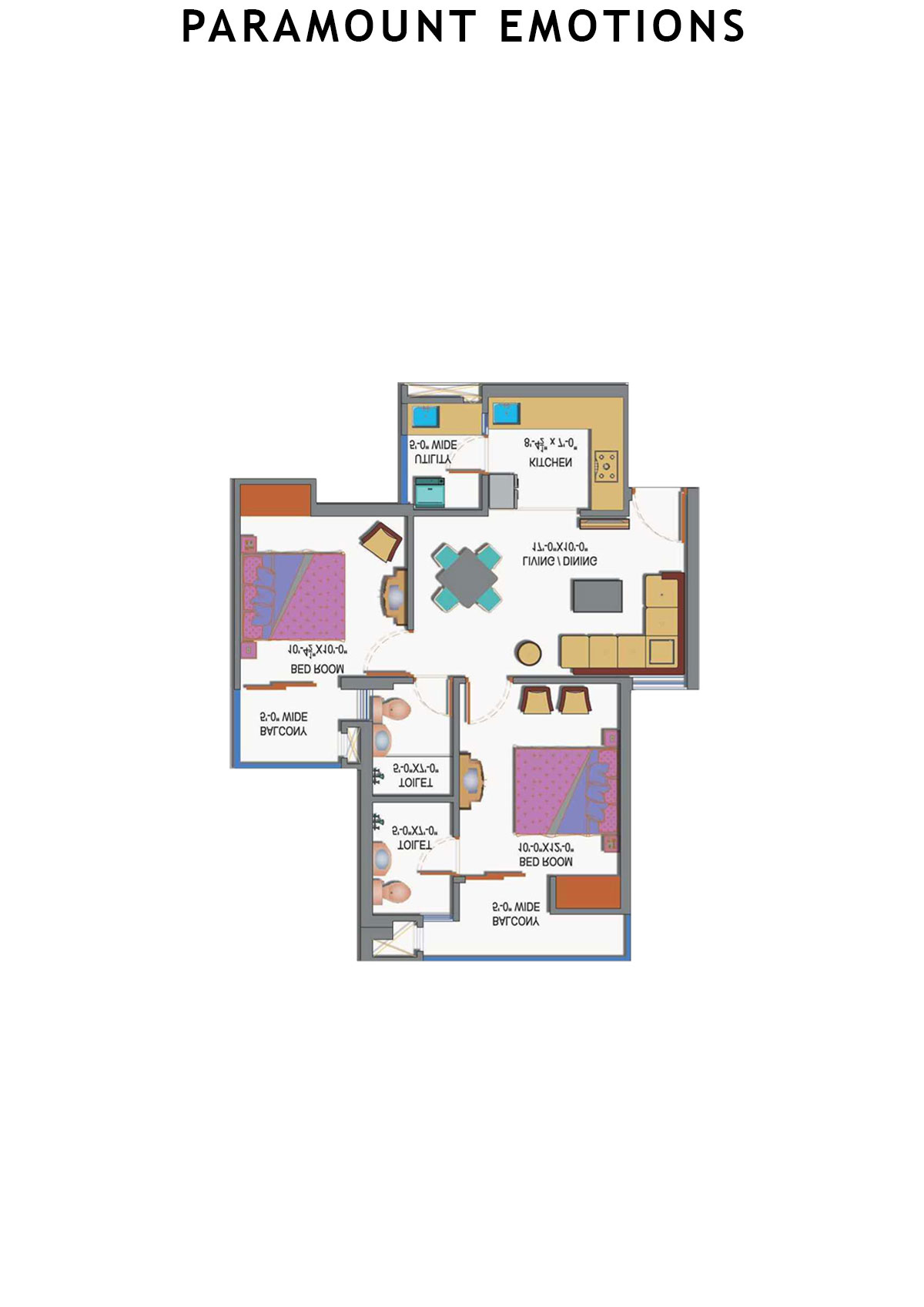 Paramount Emotions Lucky Unit 5 Floor Plan