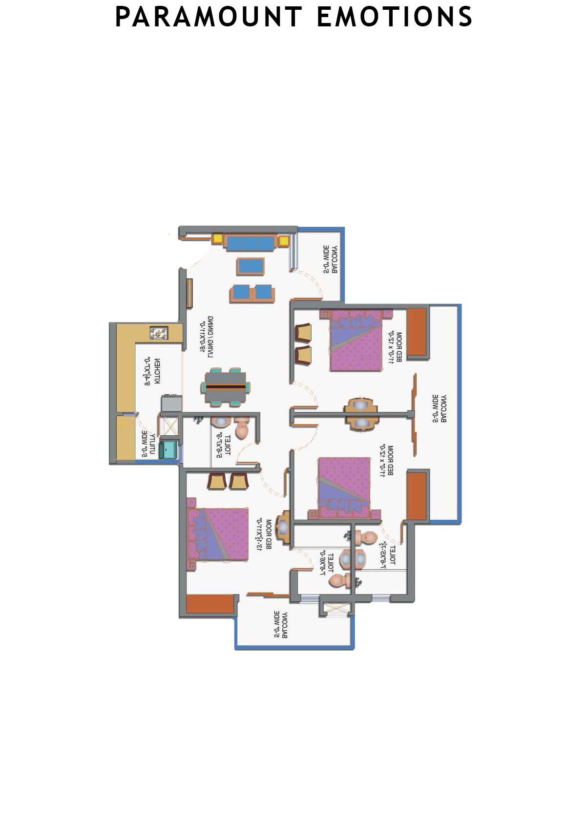 Paramount Emotions Quiet Unit 3 Floor Plan