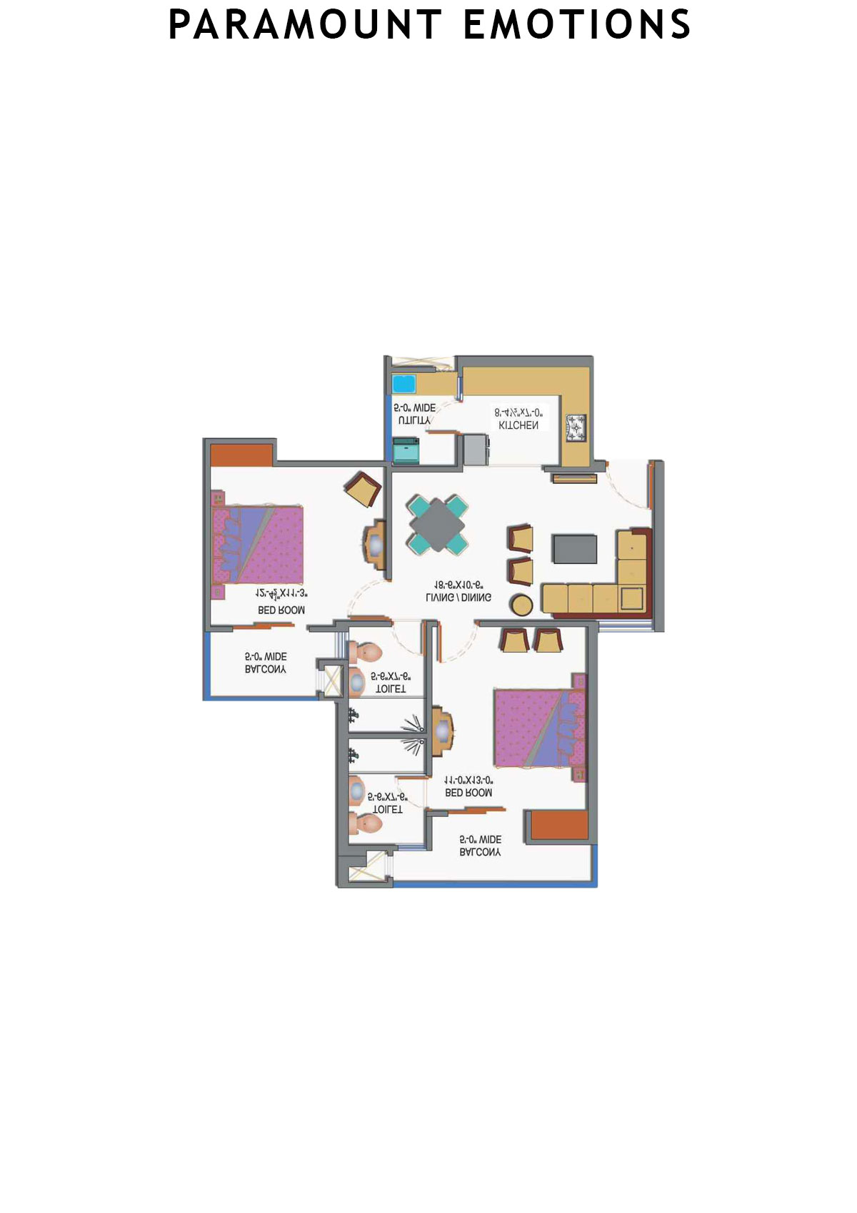 Paramount Emotions Quiet Unit 5 Floor Plan