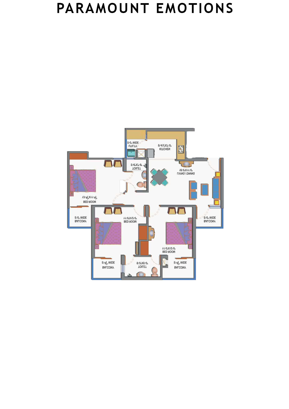 Paramount Emotions Tochen Unit 4 Floor Plan