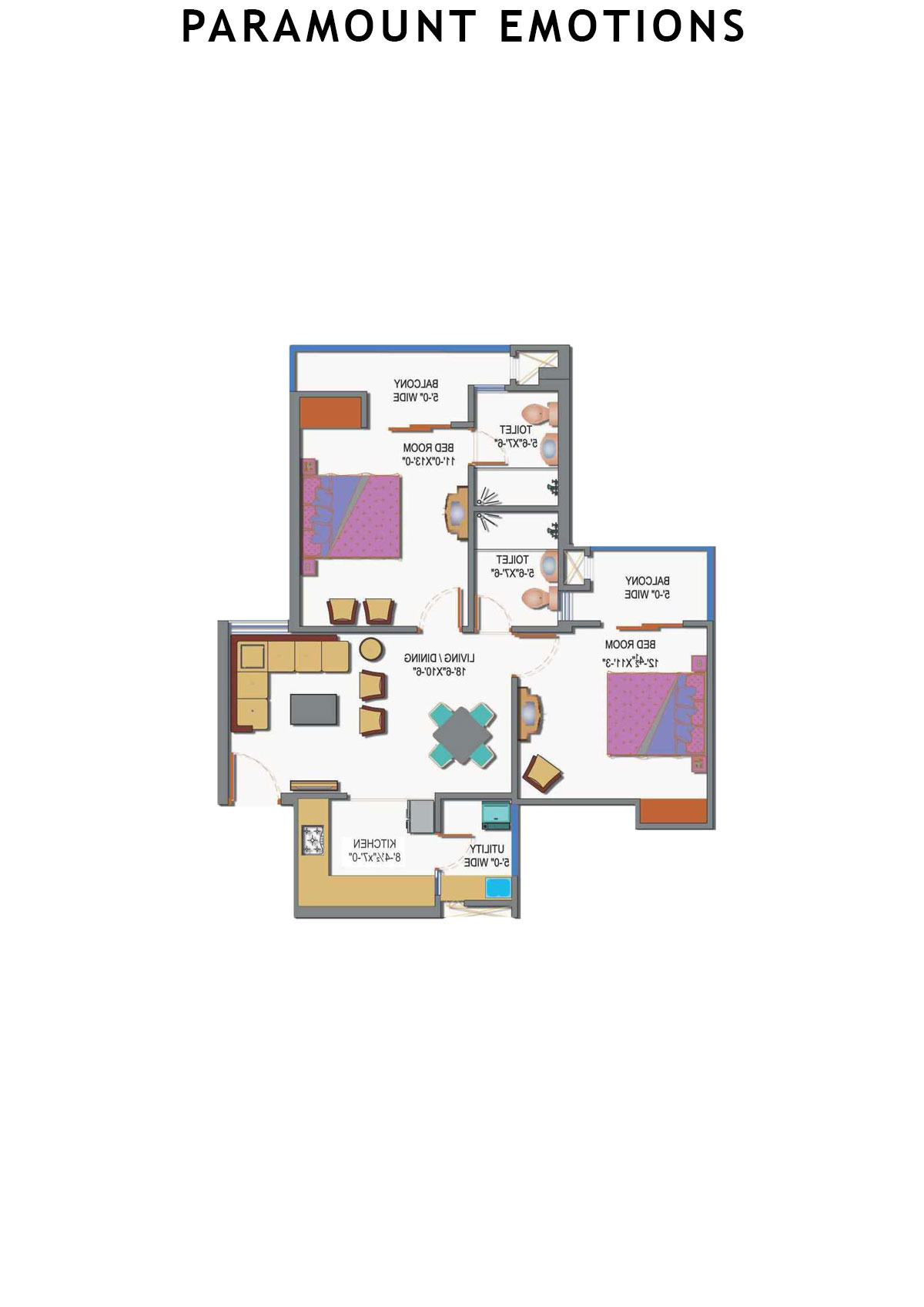 Paramount Emotions Tochen Unit 6 Floor Plan