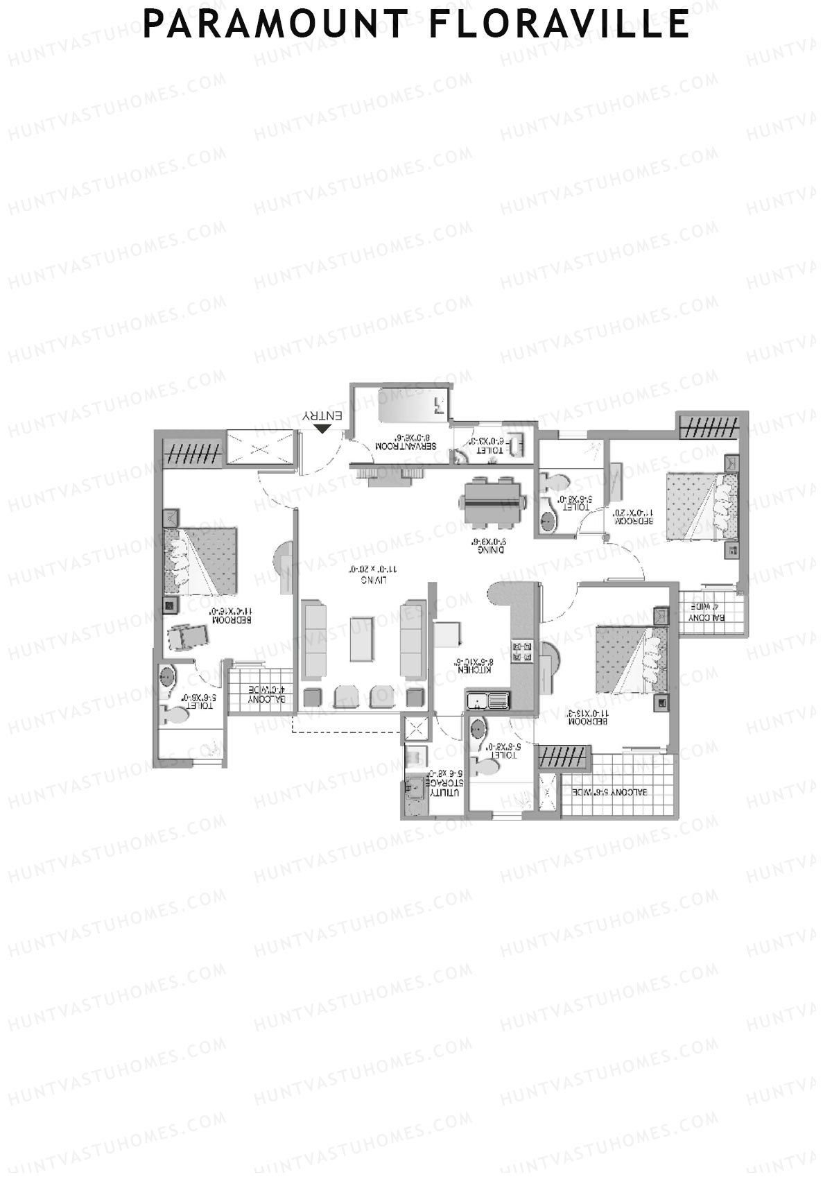 Paramount Floraville Celsia Unit 2 Floor Plan