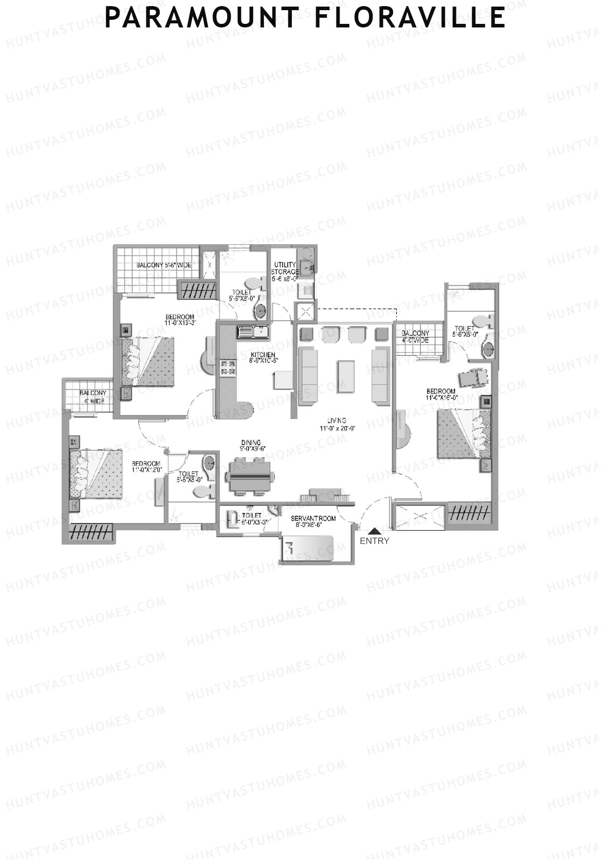 Paramount Floraville Celsia Unit 3 Floor Plan