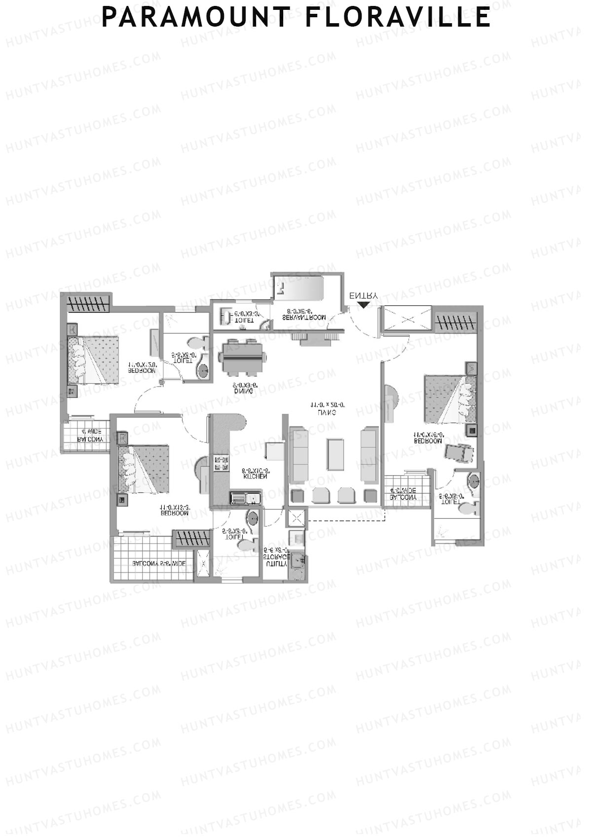 Paramount Floraville Celsia Unit 4 Floor Plan