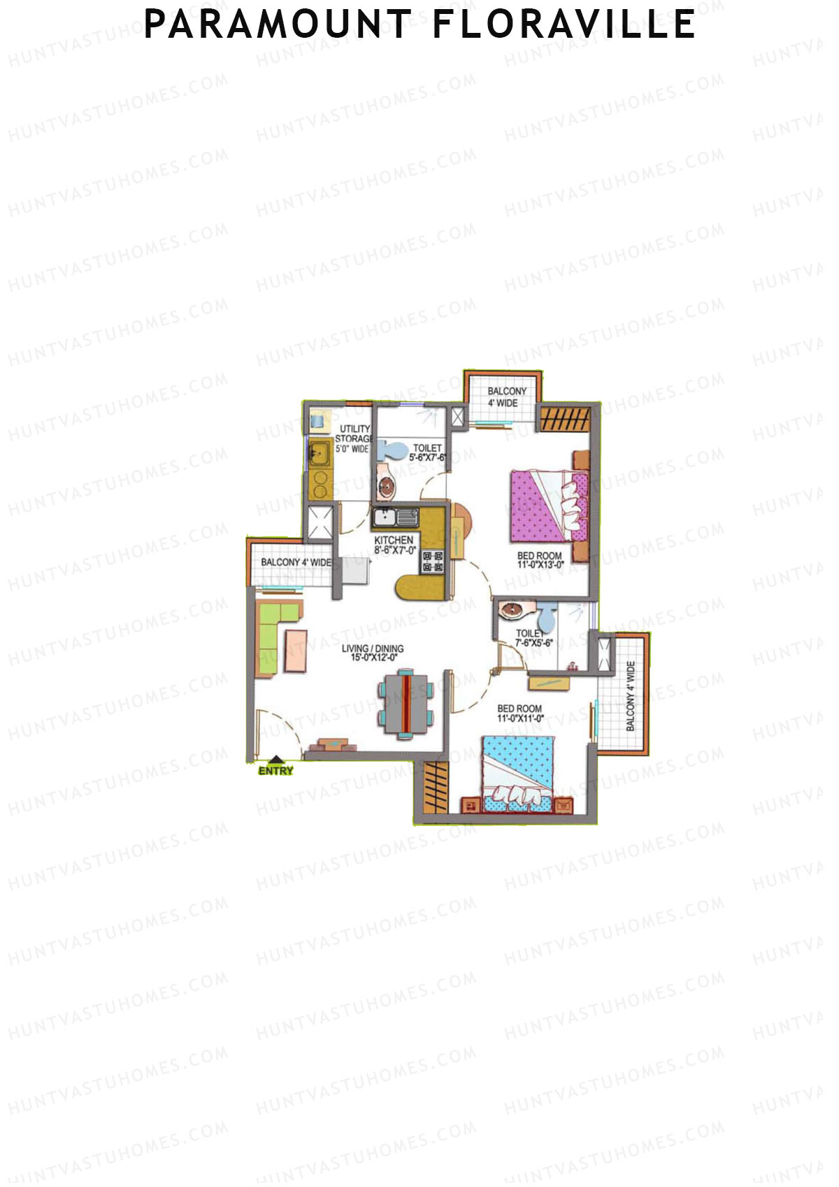 Paramount Floraville Daisy Unit 1 Floor Plan