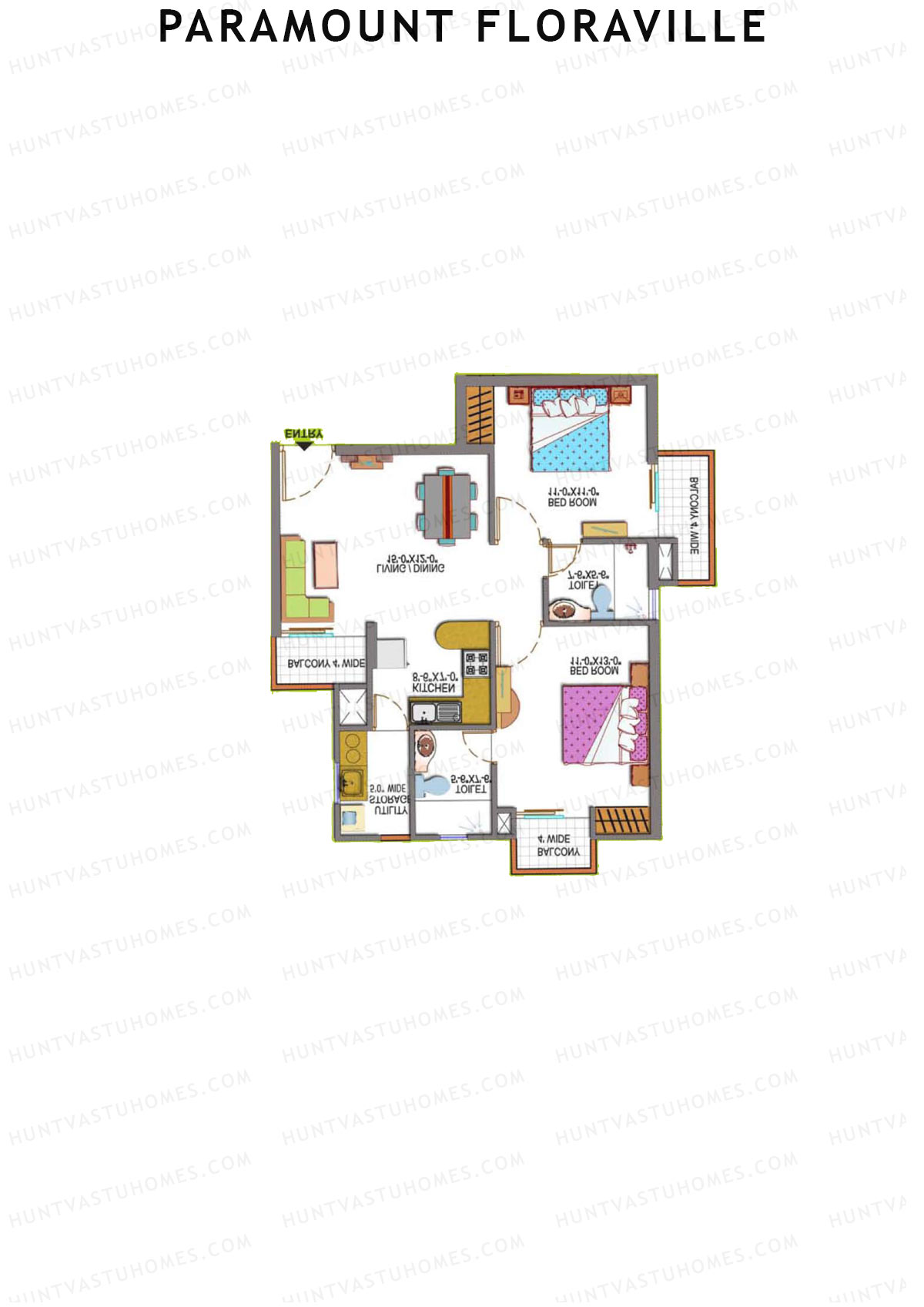 Paramount Floraville Daisy Unit 2 Floor Plan