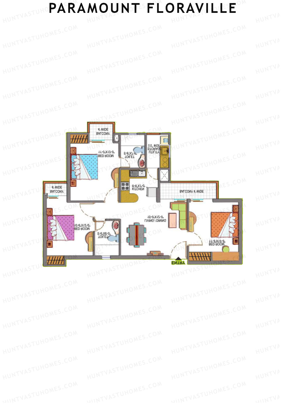 Paramount Floraville Daisy Unit 3 Floor Plan