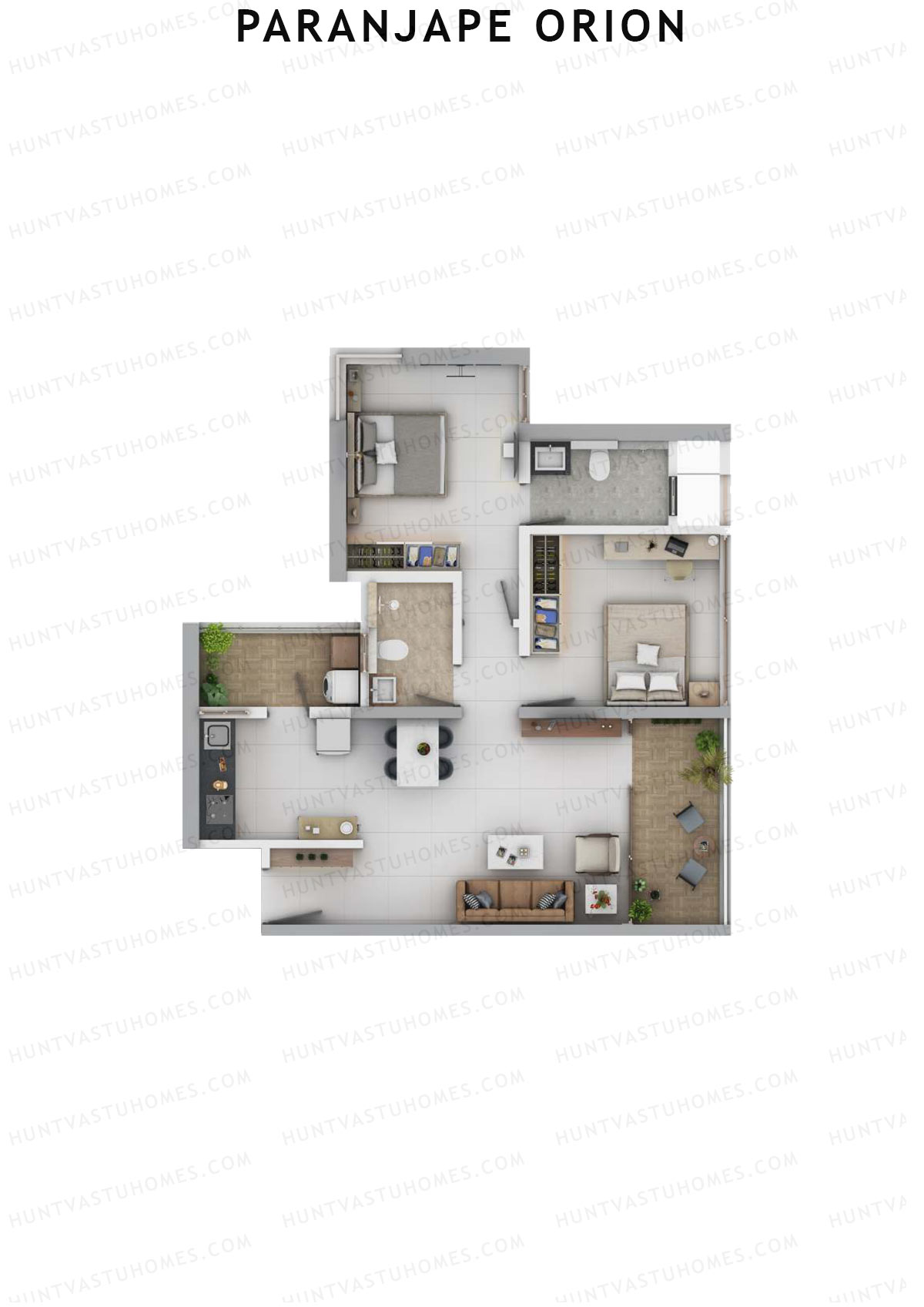 Paranjape Orion Tower 16 Unit 6 (Type A) Floor Plan