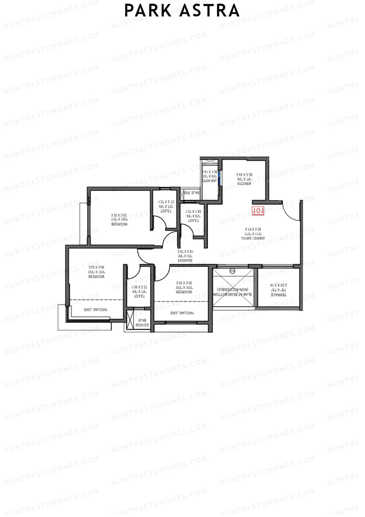 Park Astra Wing G Unit 4 Floor Plan