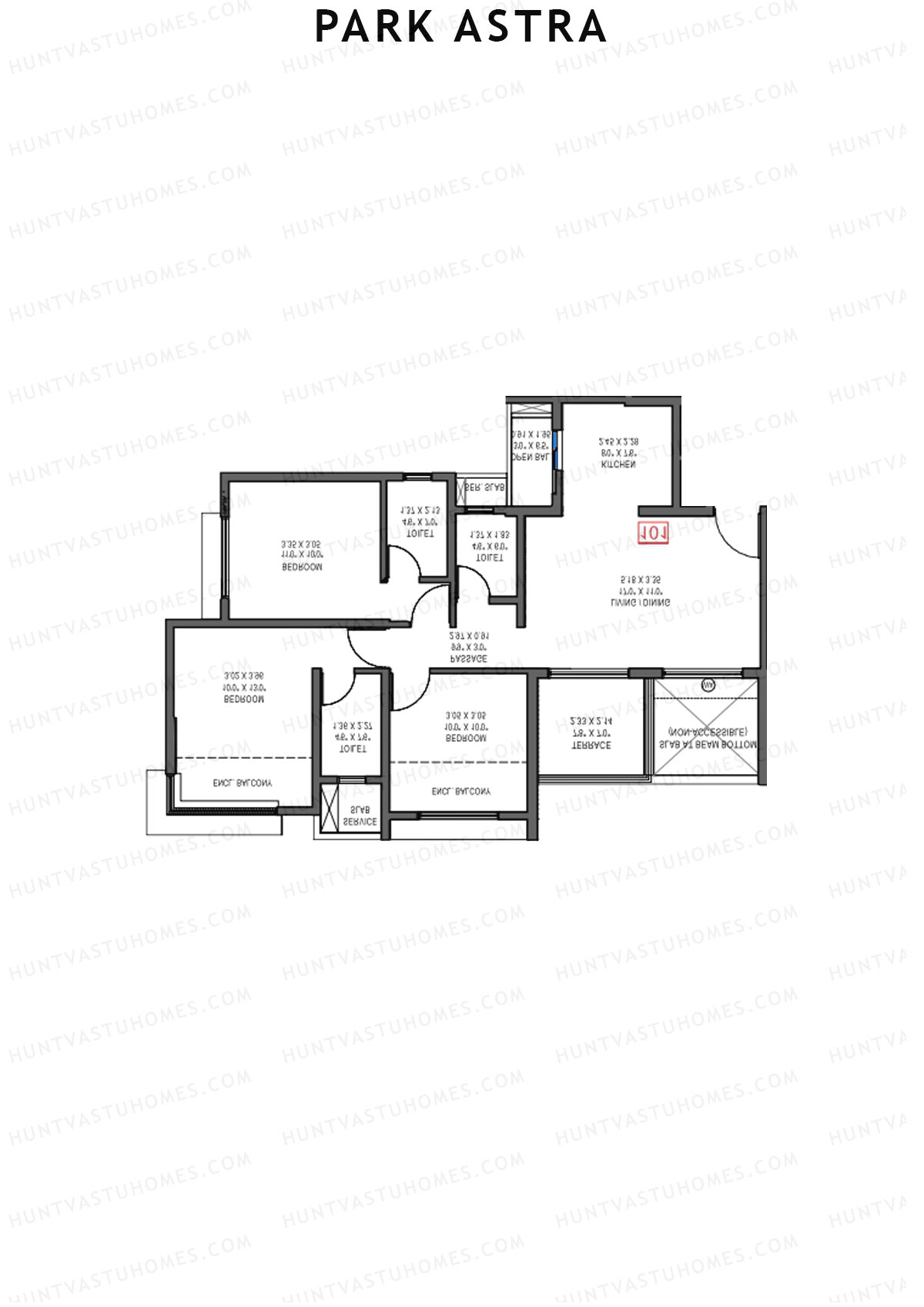 Park Astra Wing G Unit 4 Floor Plan