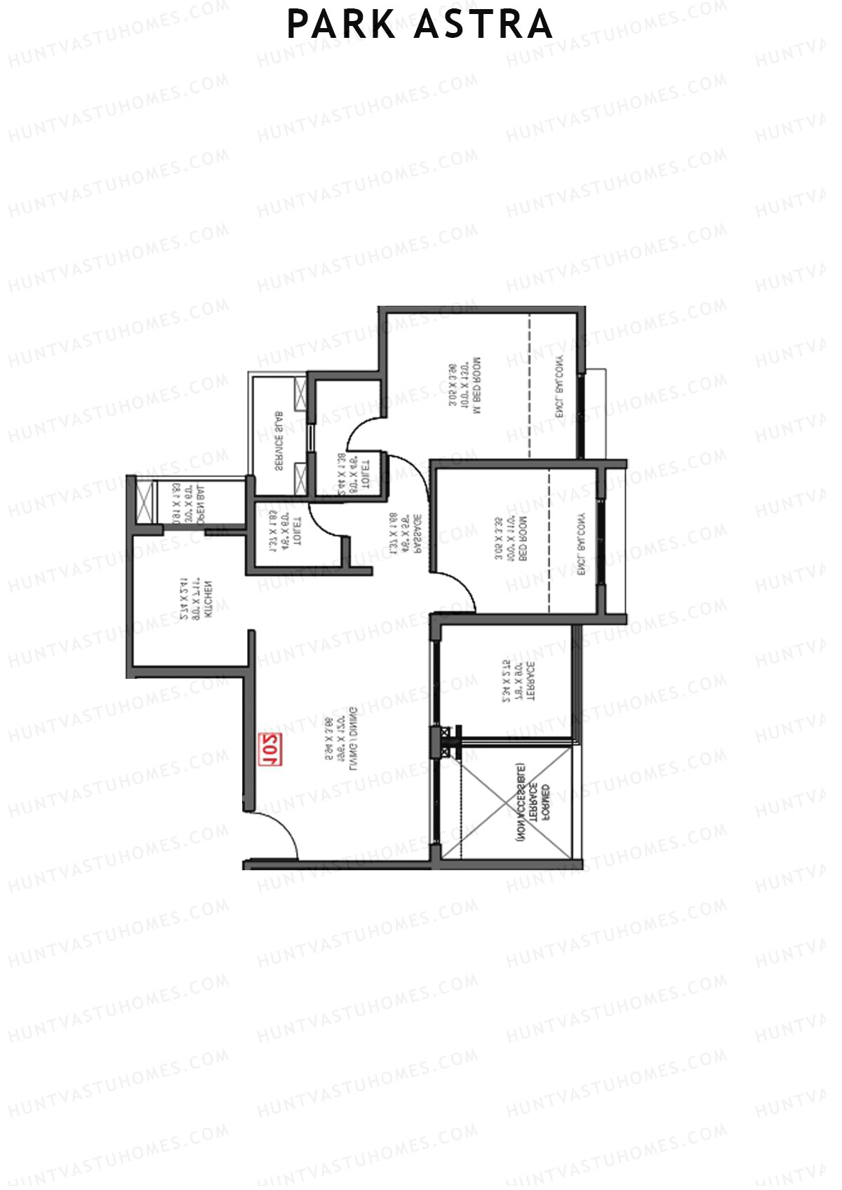 Park Astra Wing J Unit 2 Floor Plan