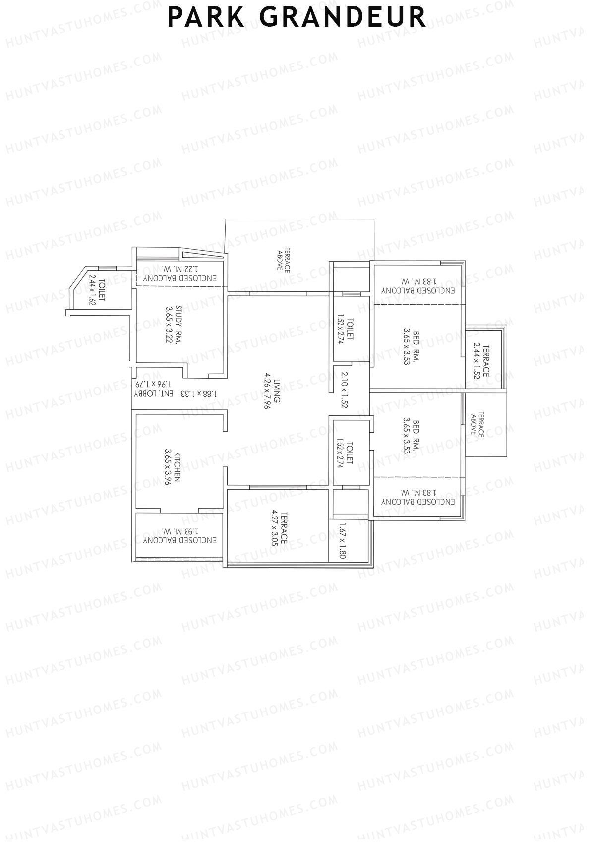 Park Grandeur Wing A Unit 2 Floor Plan