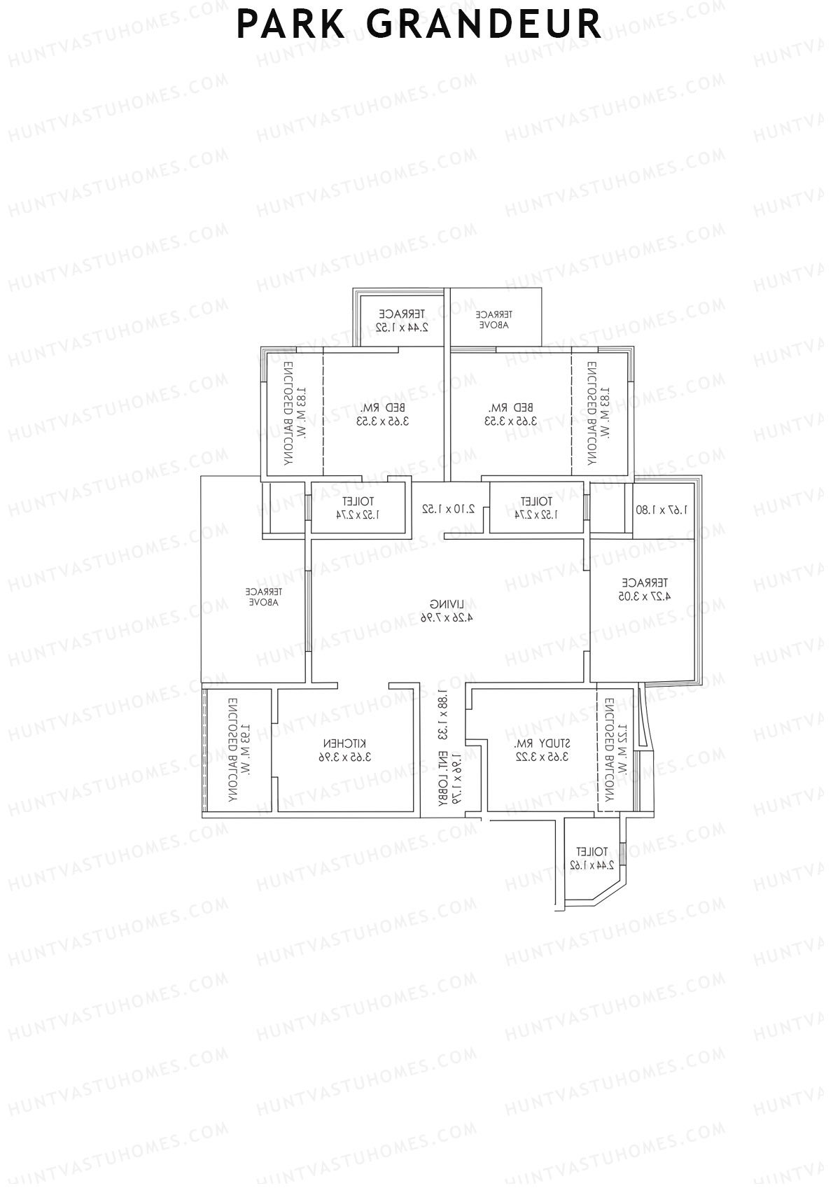 Park Grandeur Wing A Unit 3 Floor Plan