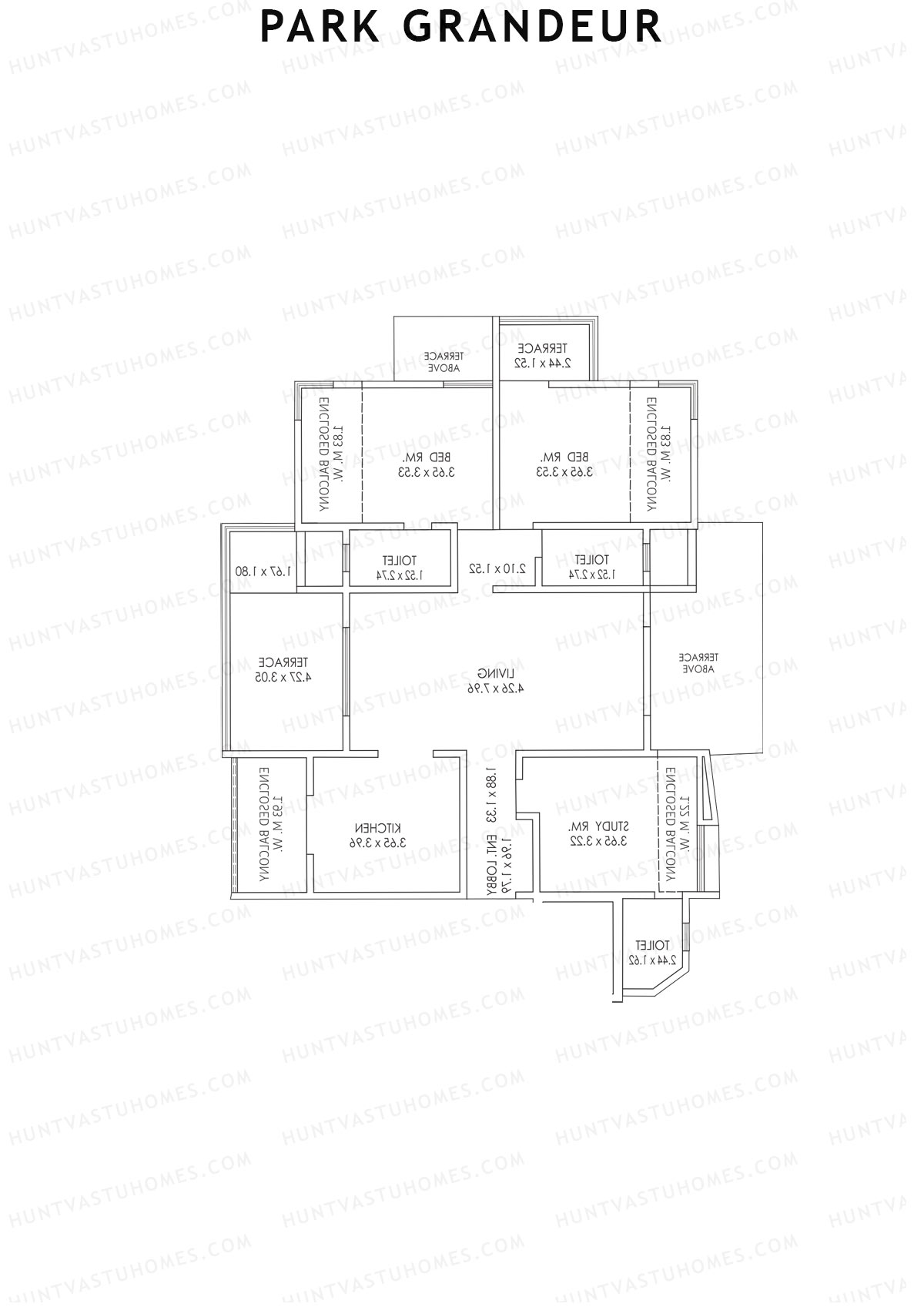 Park Grandeur Wing A Unit 3 Floor Plan