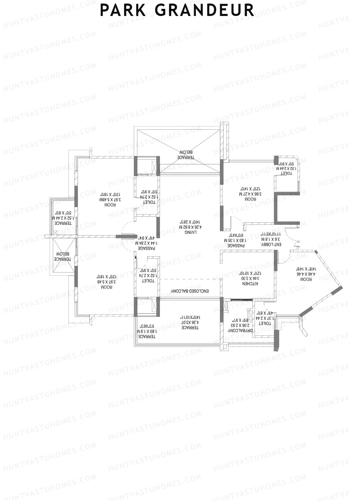 Park Grandeur Wing C Unit 3 Floor Plan