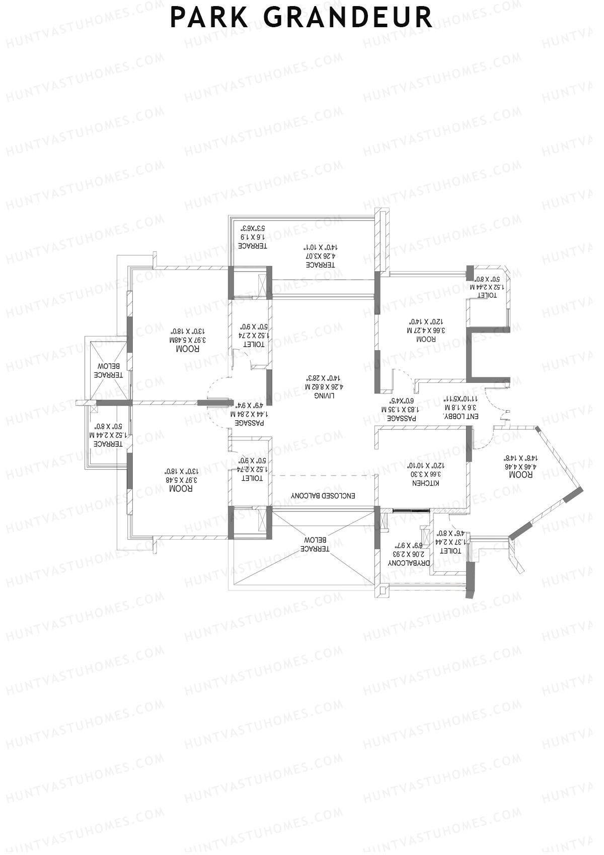 Park Grandeur Wing C Unit 3 Floor Plan