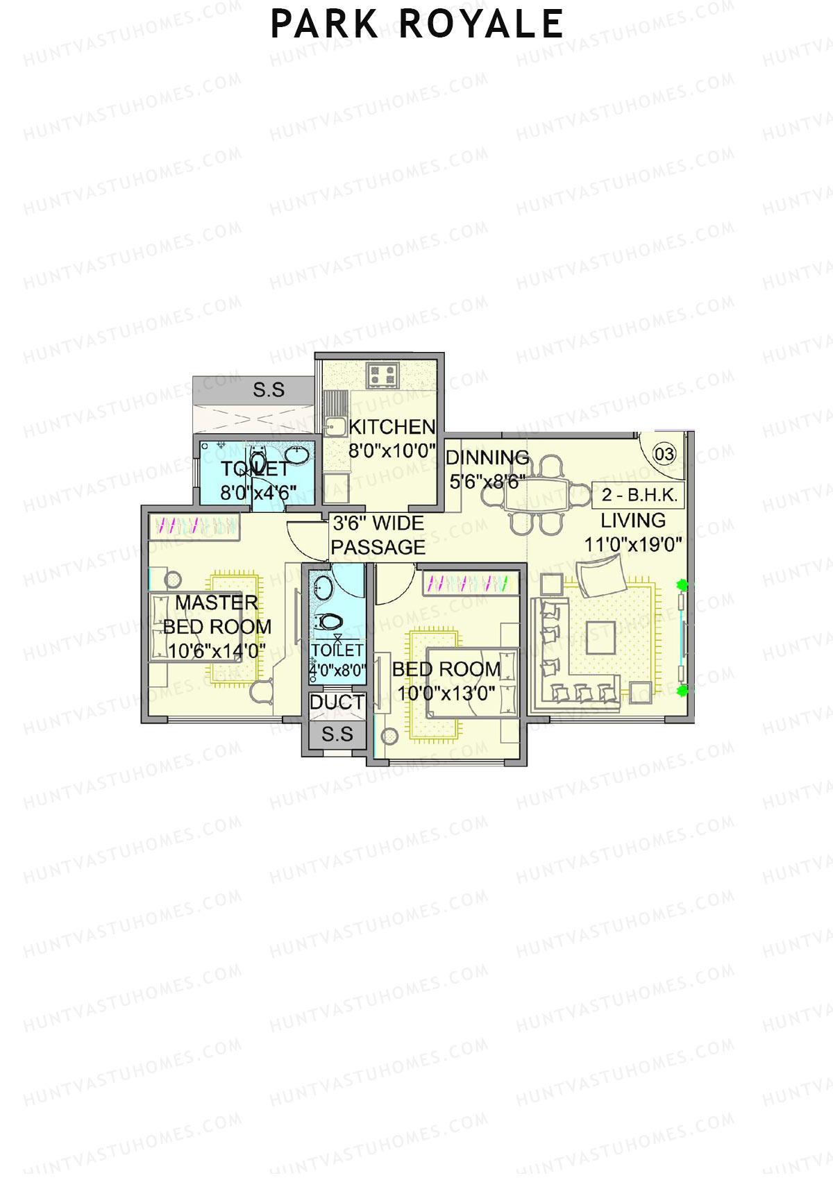 Park Royale Tower C Unit 3 Floor Plan