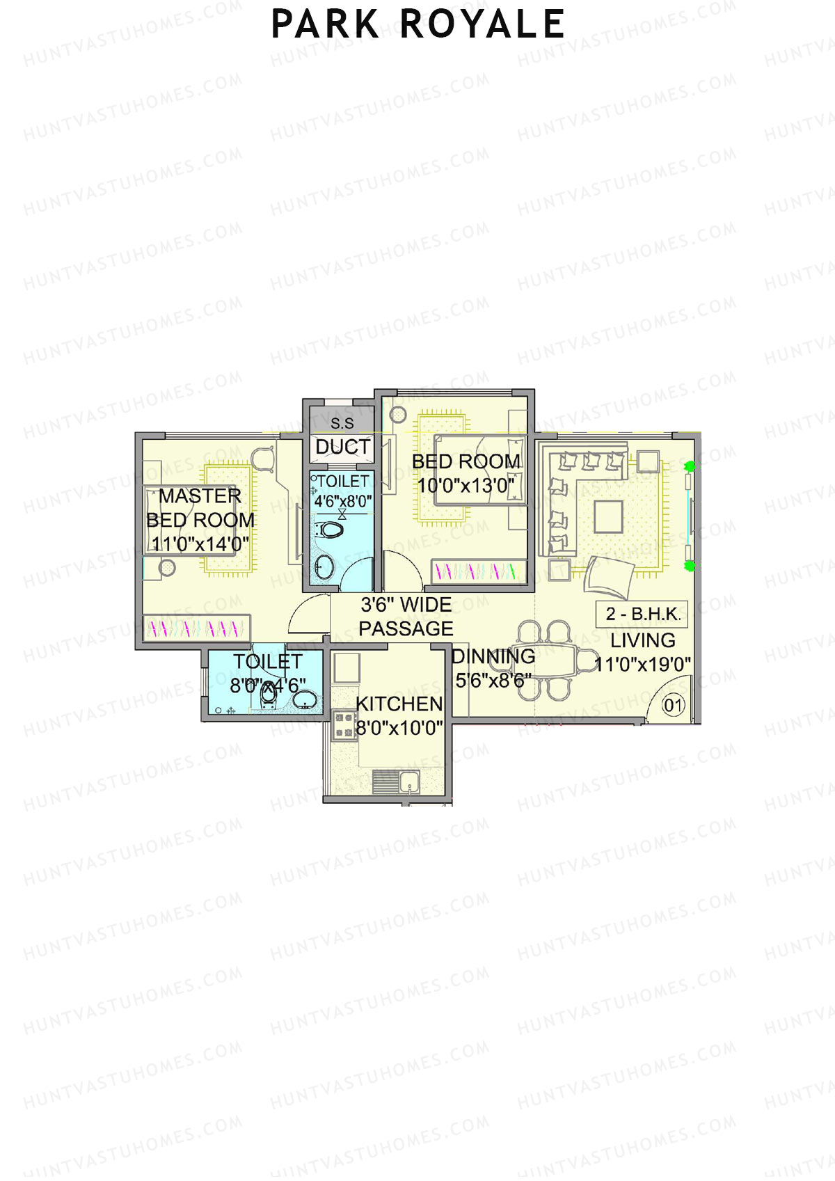 Park Royale Tower D Unit 1 Floor Plan