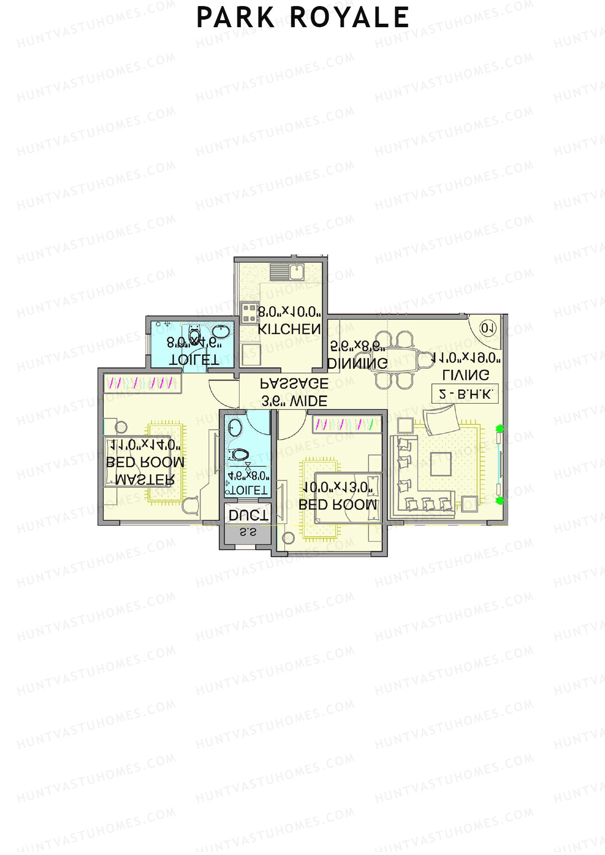 Park Royale Tower D Unit 4 Floor Plan