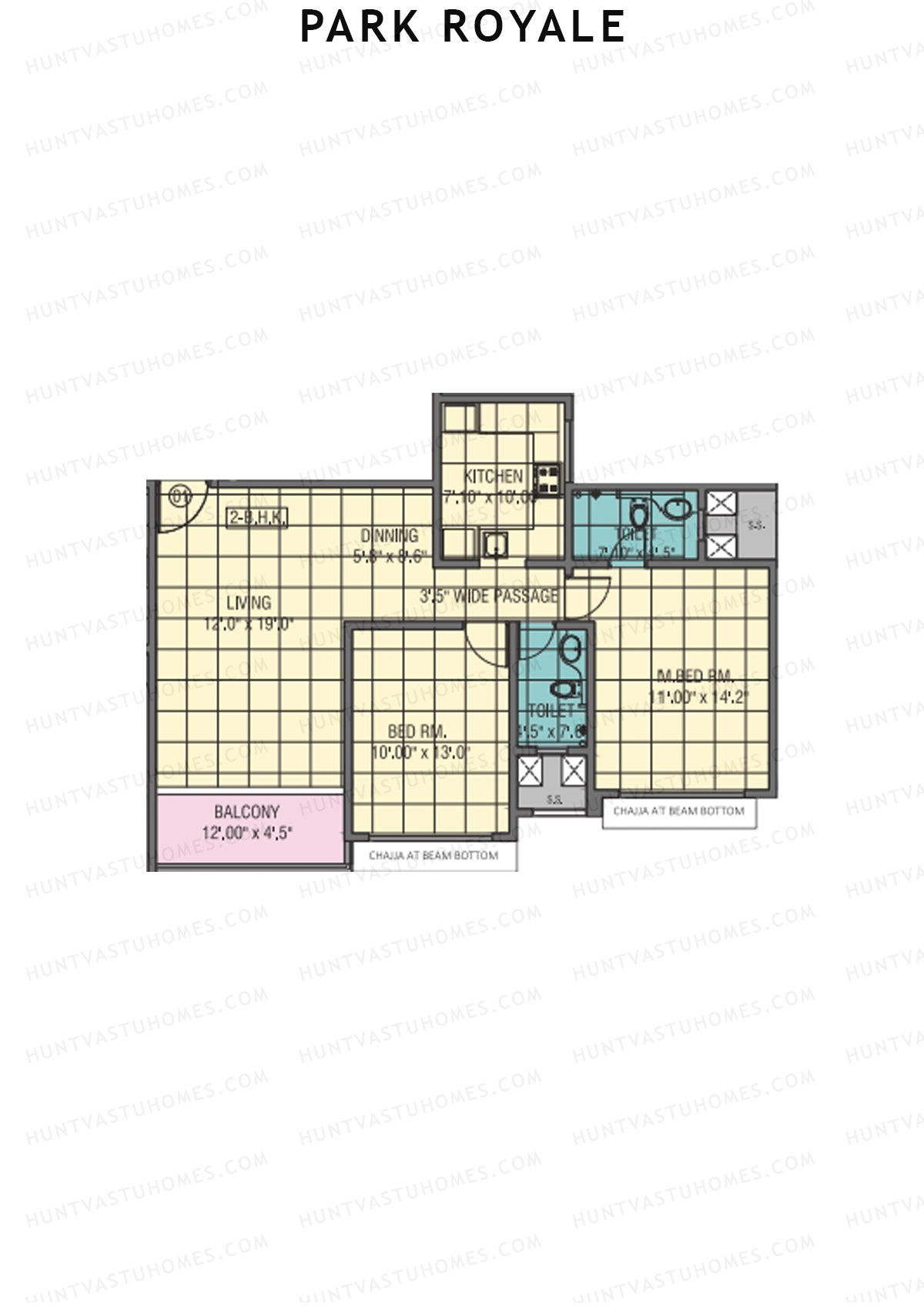 Park Royale Tower E Unit 1 Floor Plan