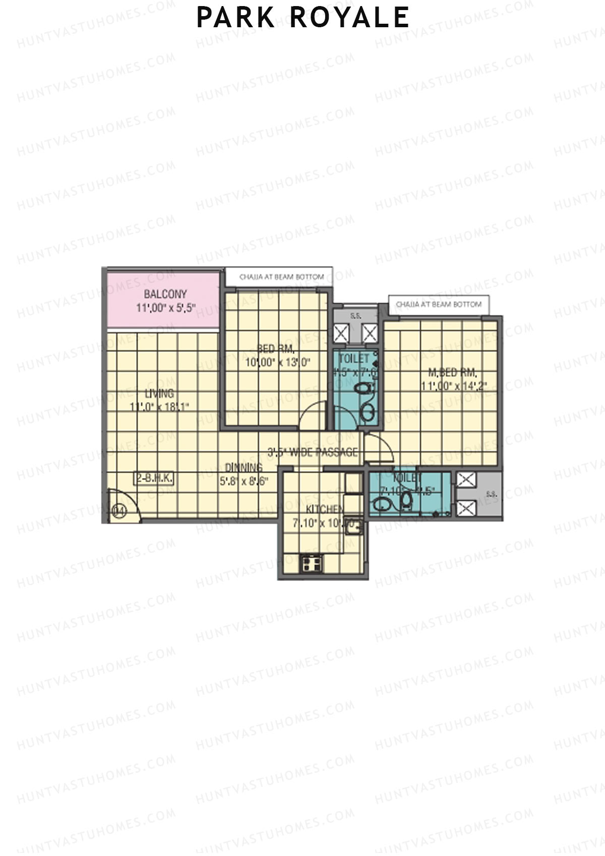 Park Royale Tower E Unit 4 Floor Plan