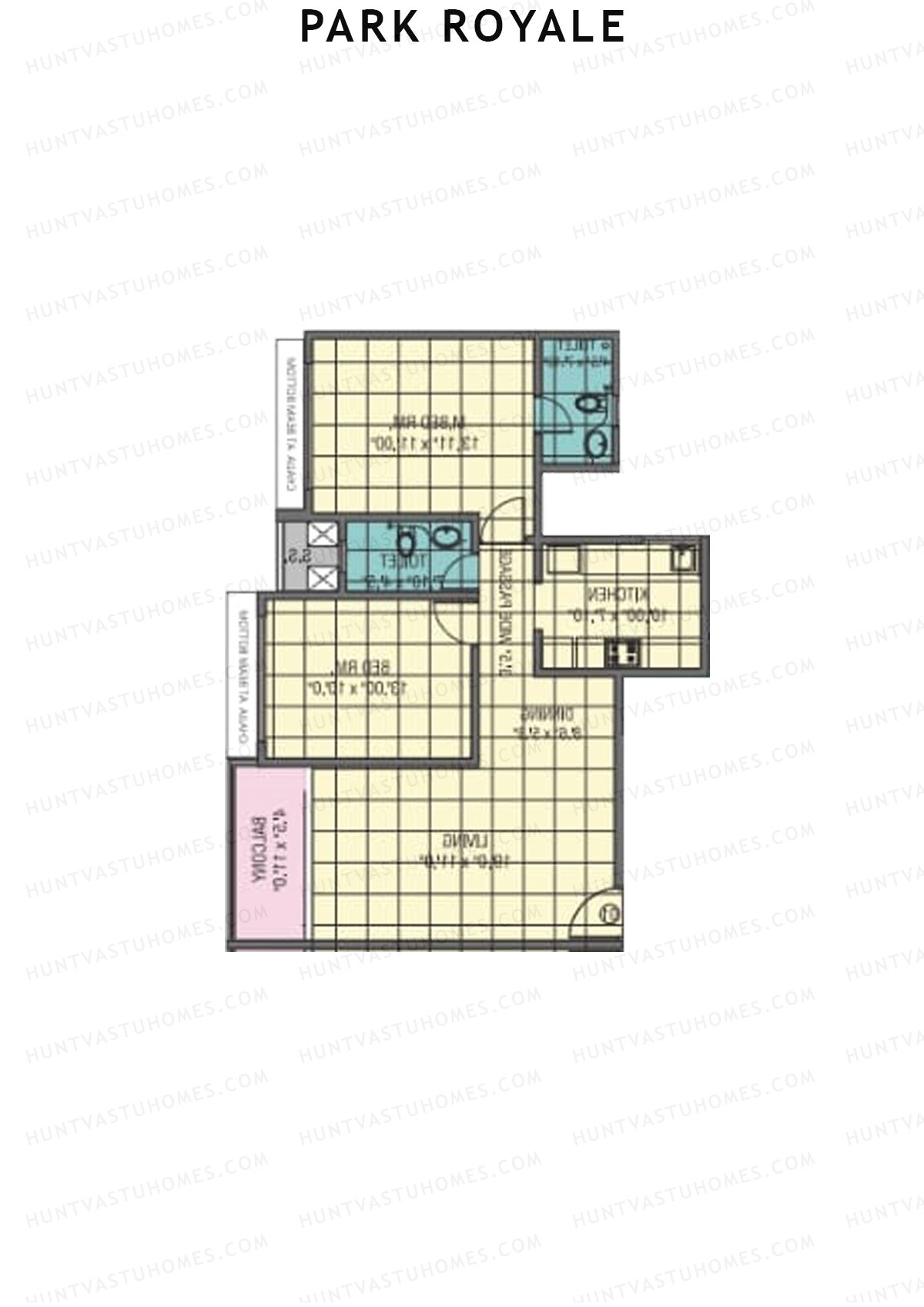 Park Royale Tower F Unit 4 Floor Plan