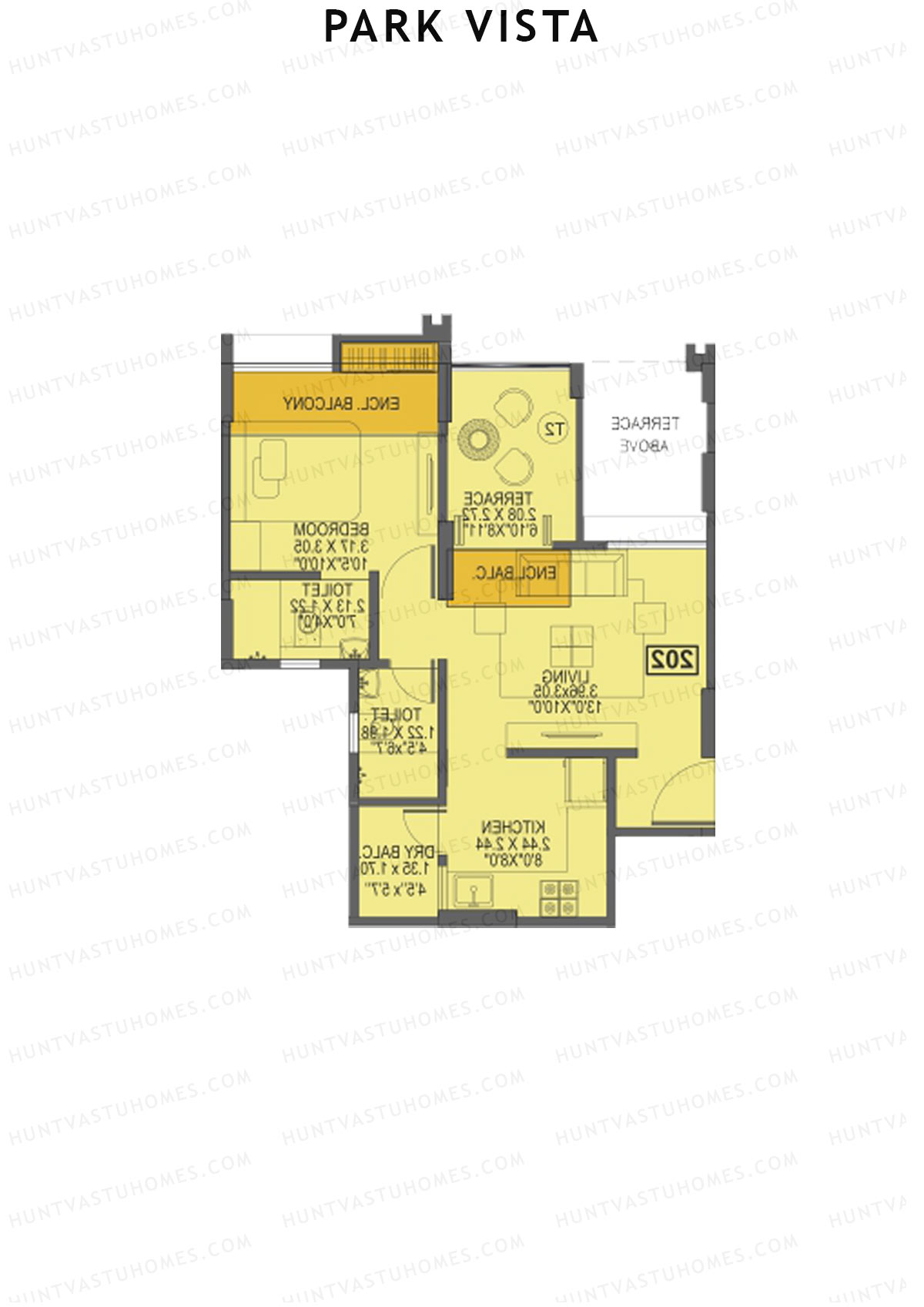 Park Vista Tower A1 Unit 3 Floor Plan