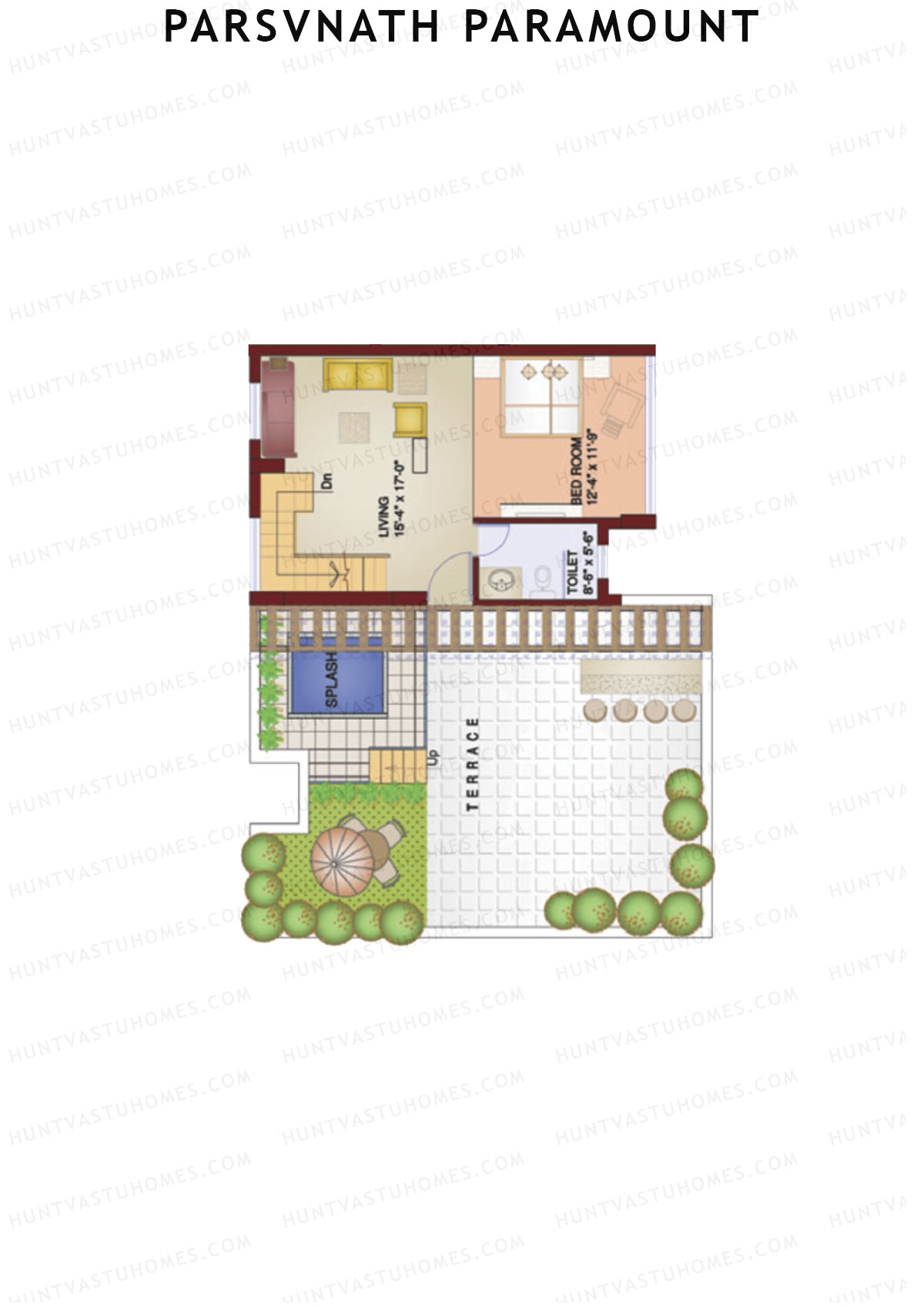Parsvnath Paramount Tower 4 Unit 1 Type (Penthouse) Floor Plan