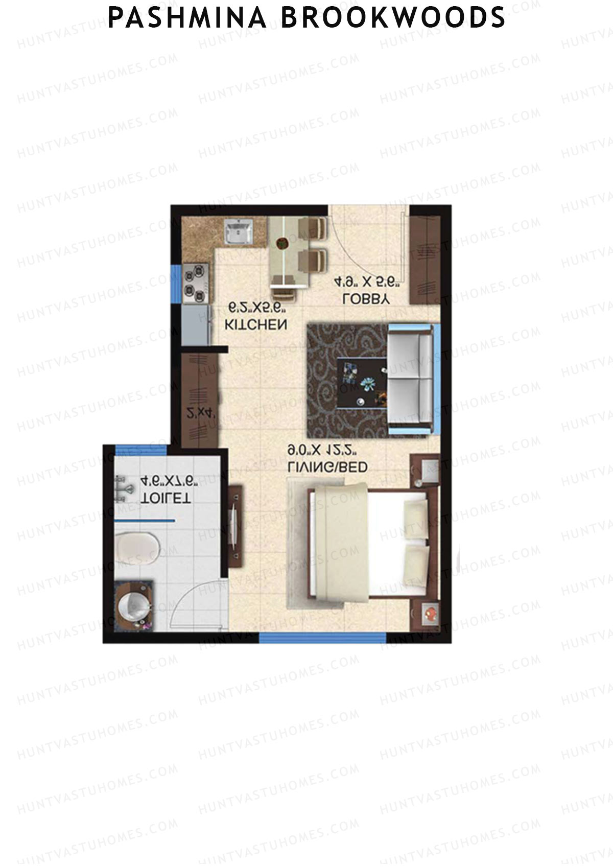 Pashmina Brookwoods Block 2 Wing D Unit 4 Floor Plan