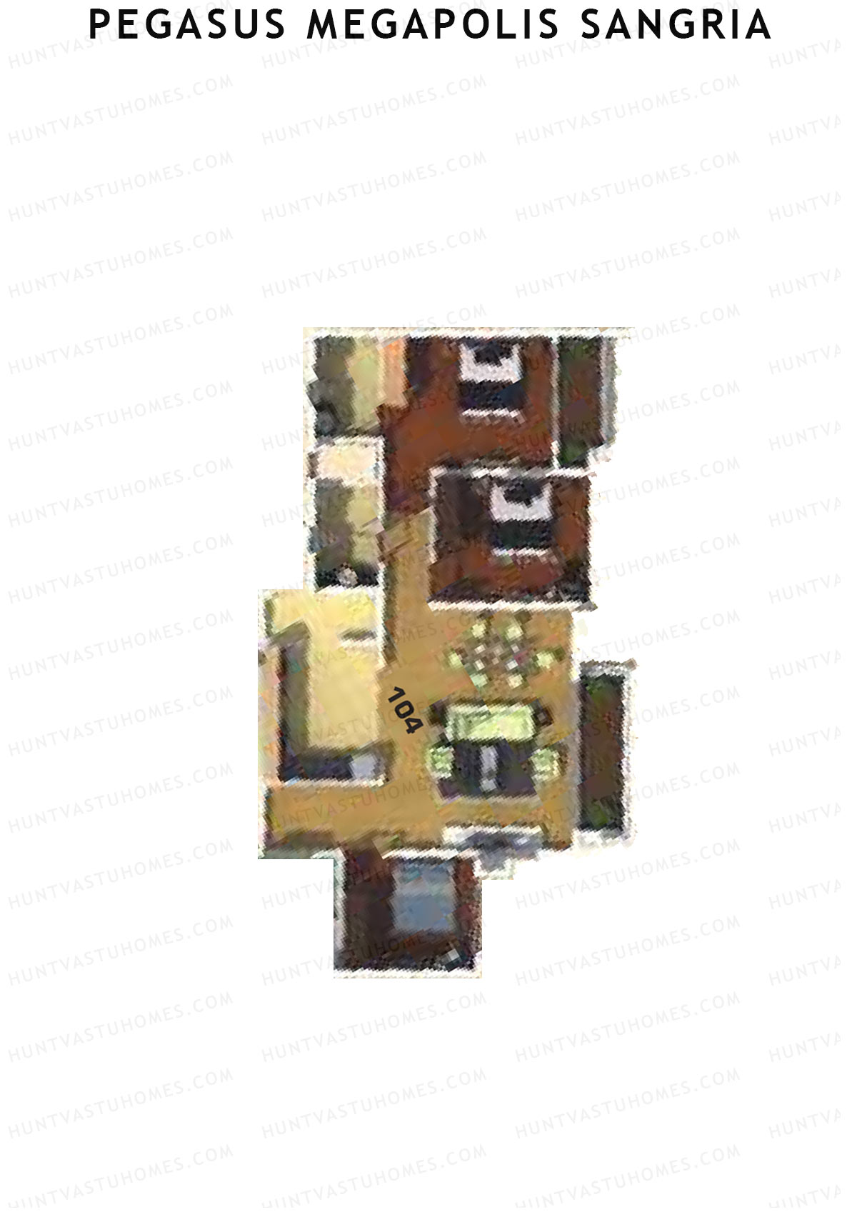 Pegasus Megapolis Sangria Tower C Unit 4 Floor Plan