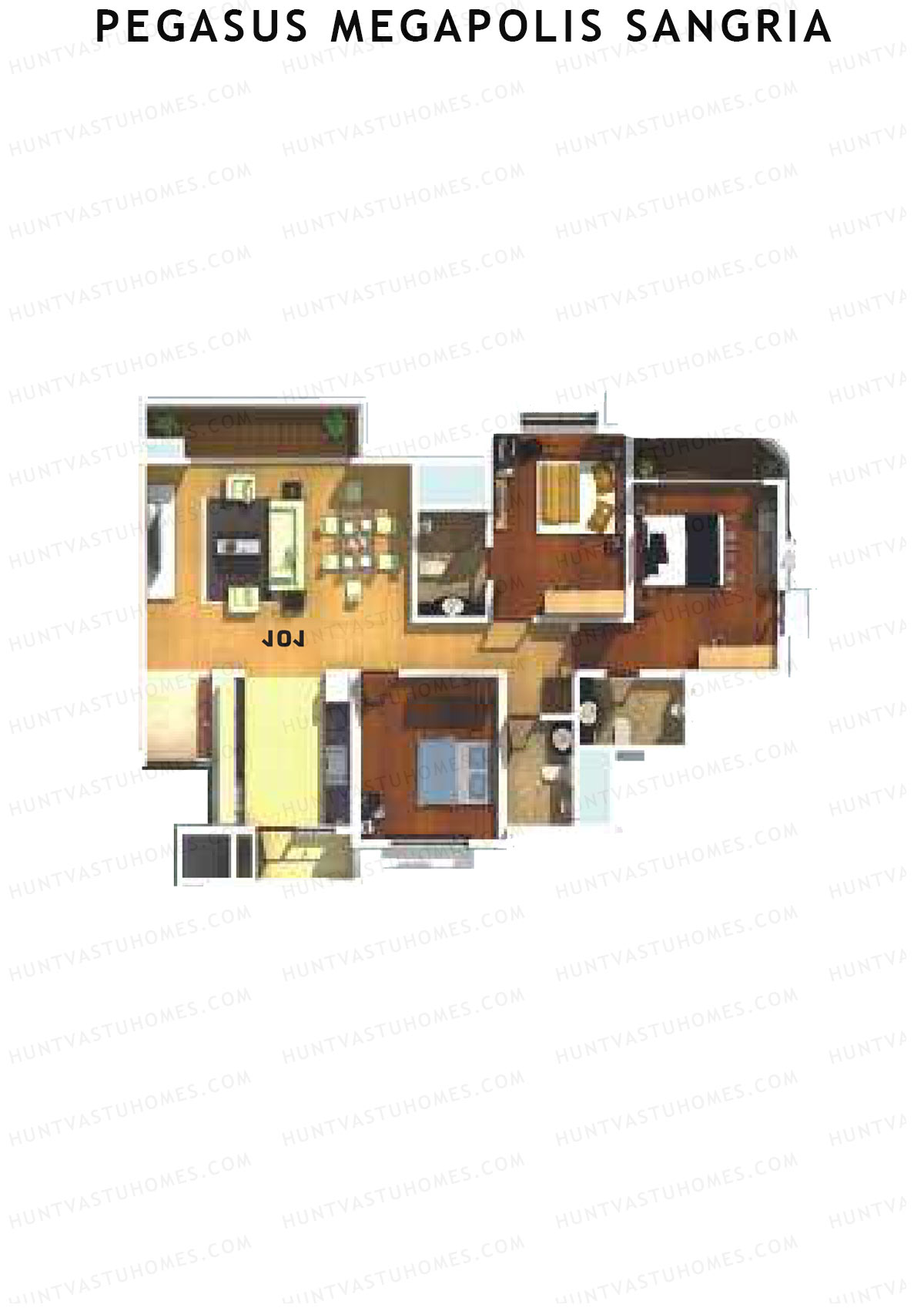 Pegasus Megapolis Sangria Tower F Unit 2 Floor Plan