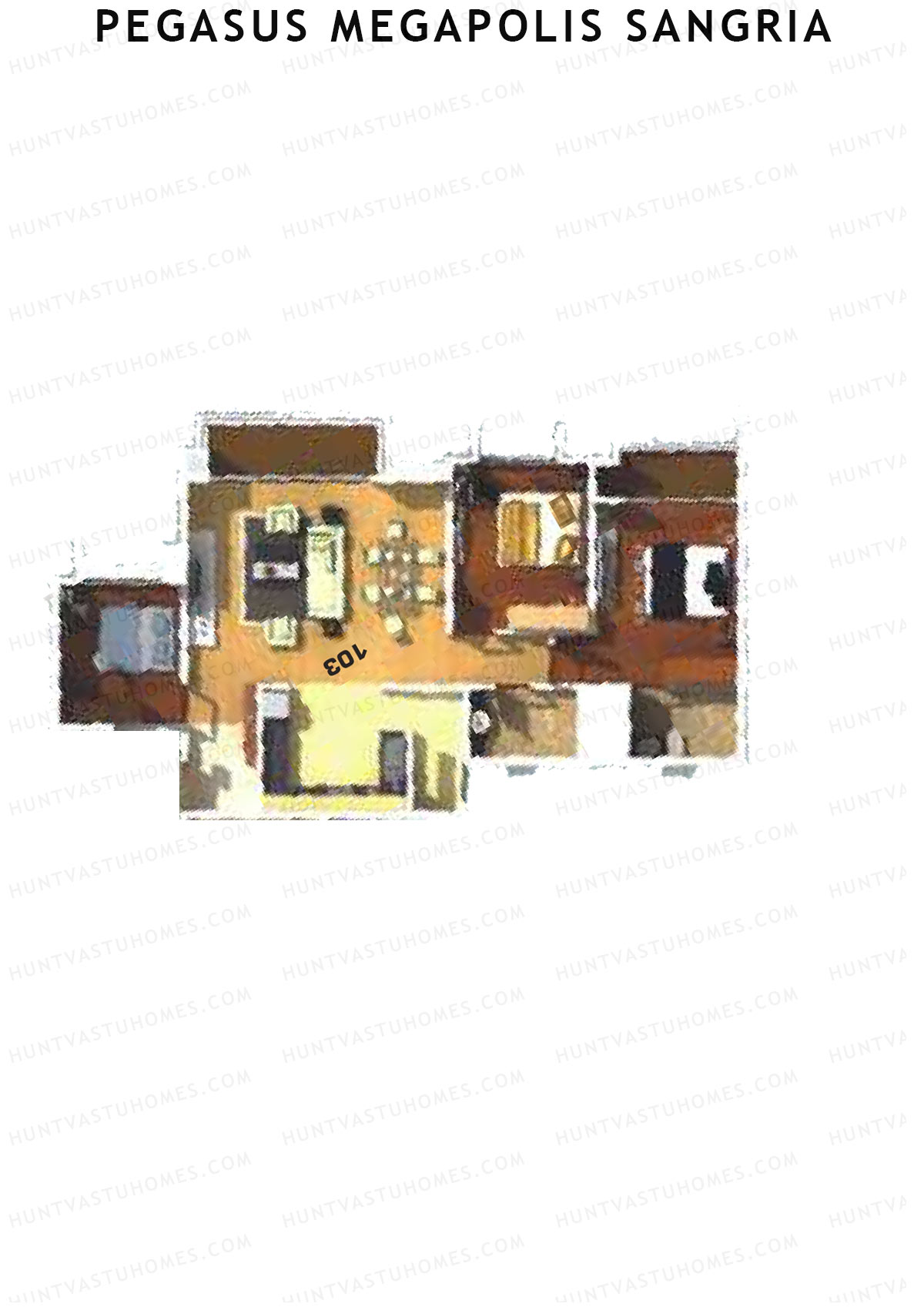 Pegasus Megapolis Sangria Tower H Unit 3 Floor Plan