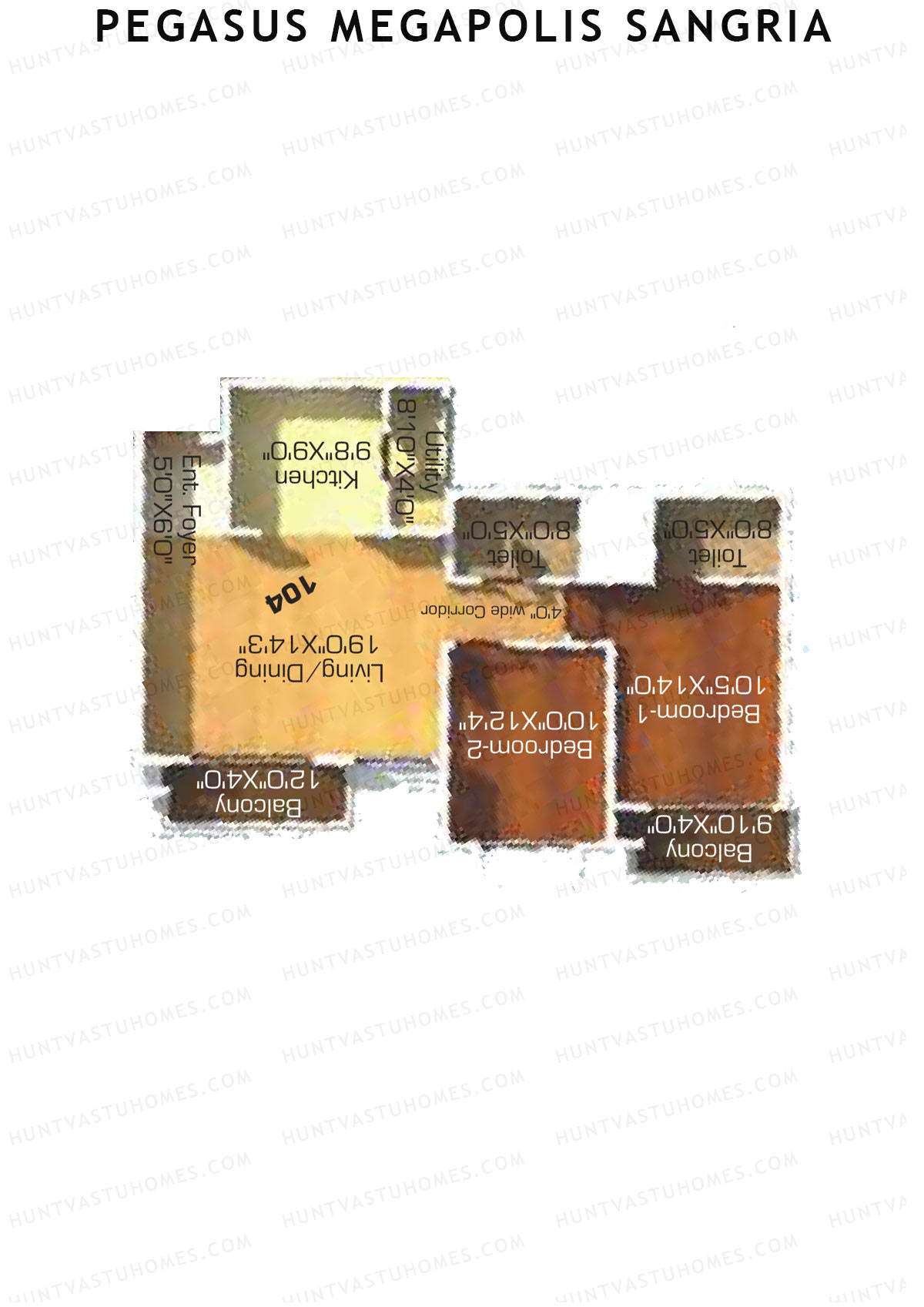 Pegasus Megapolis Sangria Tower H Unit 4 Floor Plan