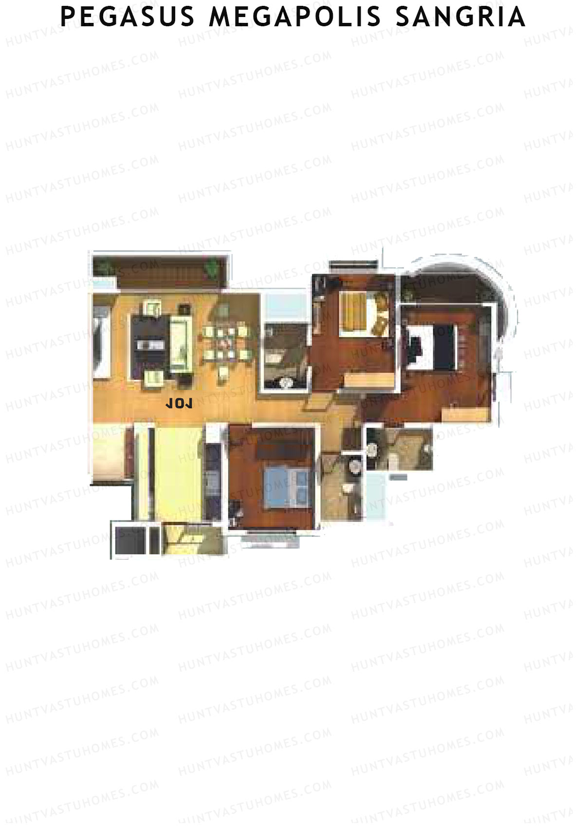 Pegasus Megapolis Sangria Tower I Unit 2 Floor Plan