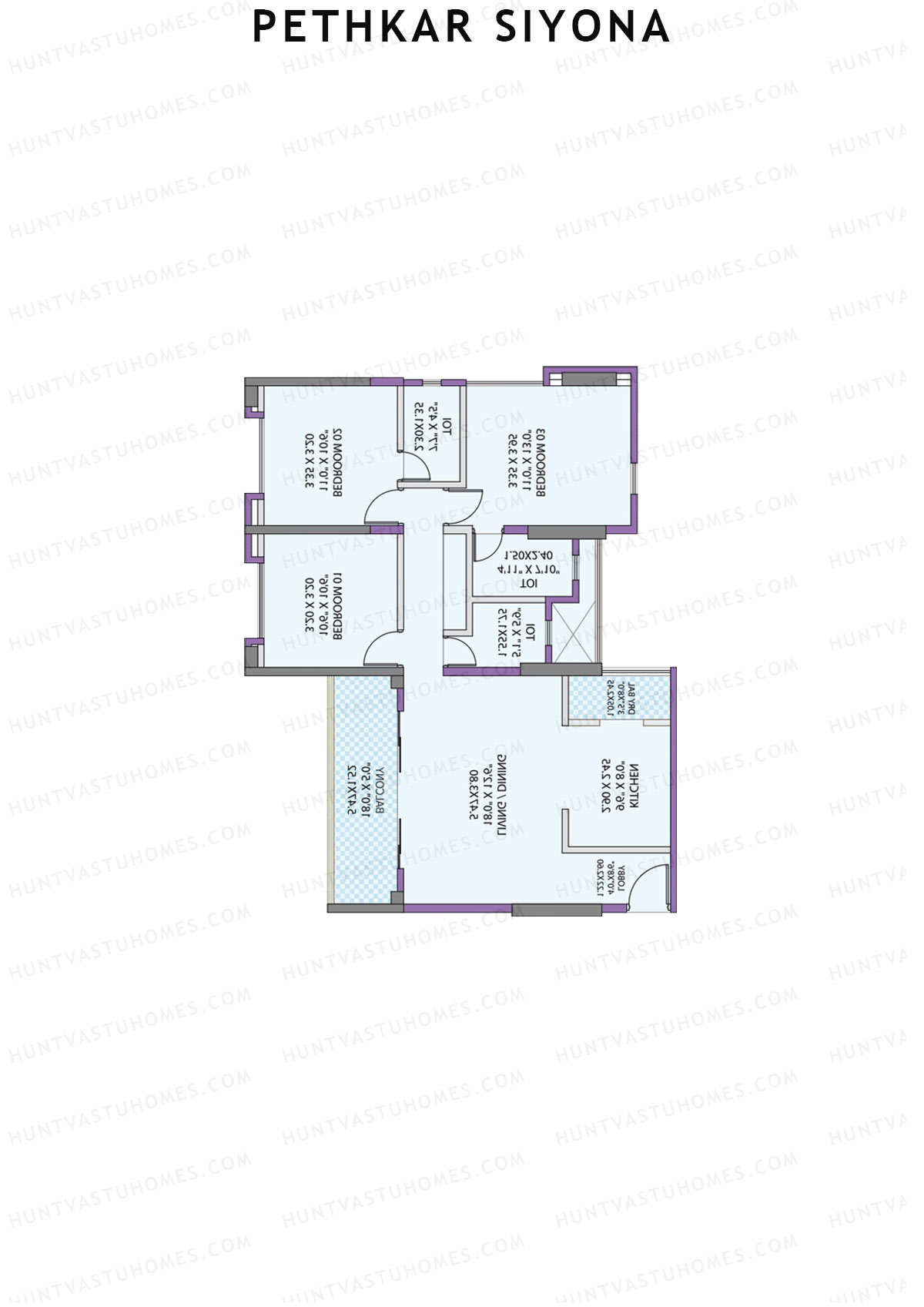 Pethkar Siyona Wing E1 Unit 1 Floor Plan