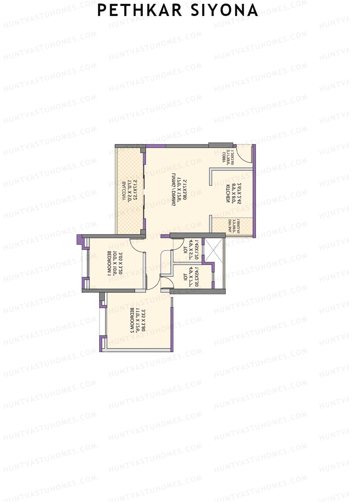 Pethkar Siyona Wing E1 Unit 2 Floor Plan
