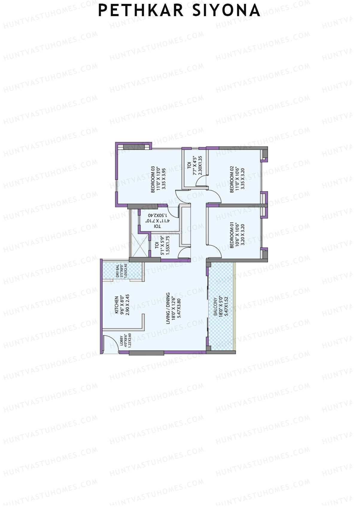 Pethkar Siyona Wing E1 Unit 4 Floor Plan