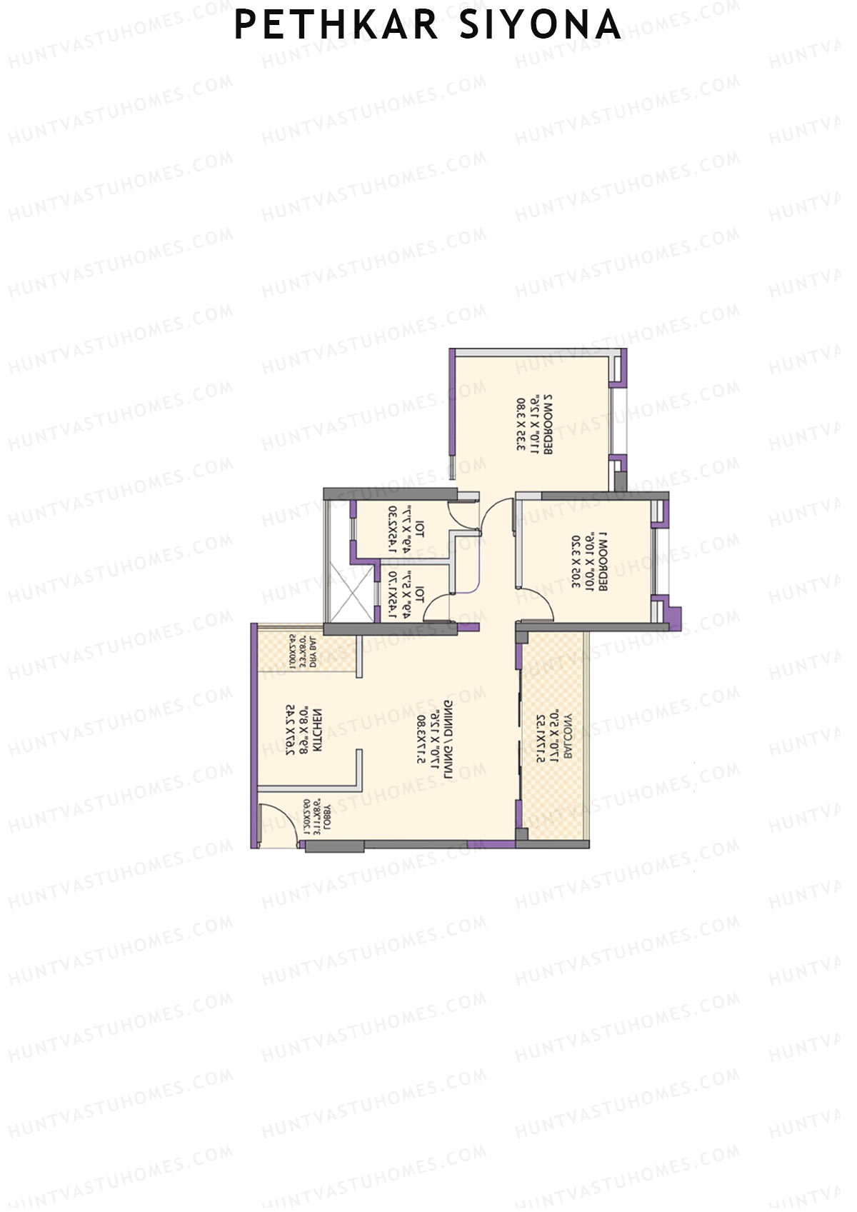 Pethkar Siyona Wing E2 Unit 4 Floor Plan