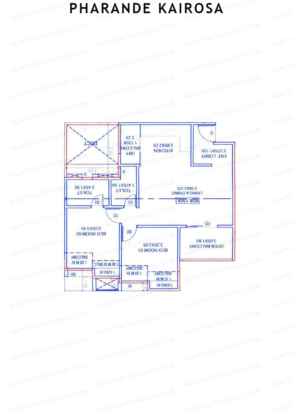 Pharande Kairosa Tower A Unit 4  Floor Plan