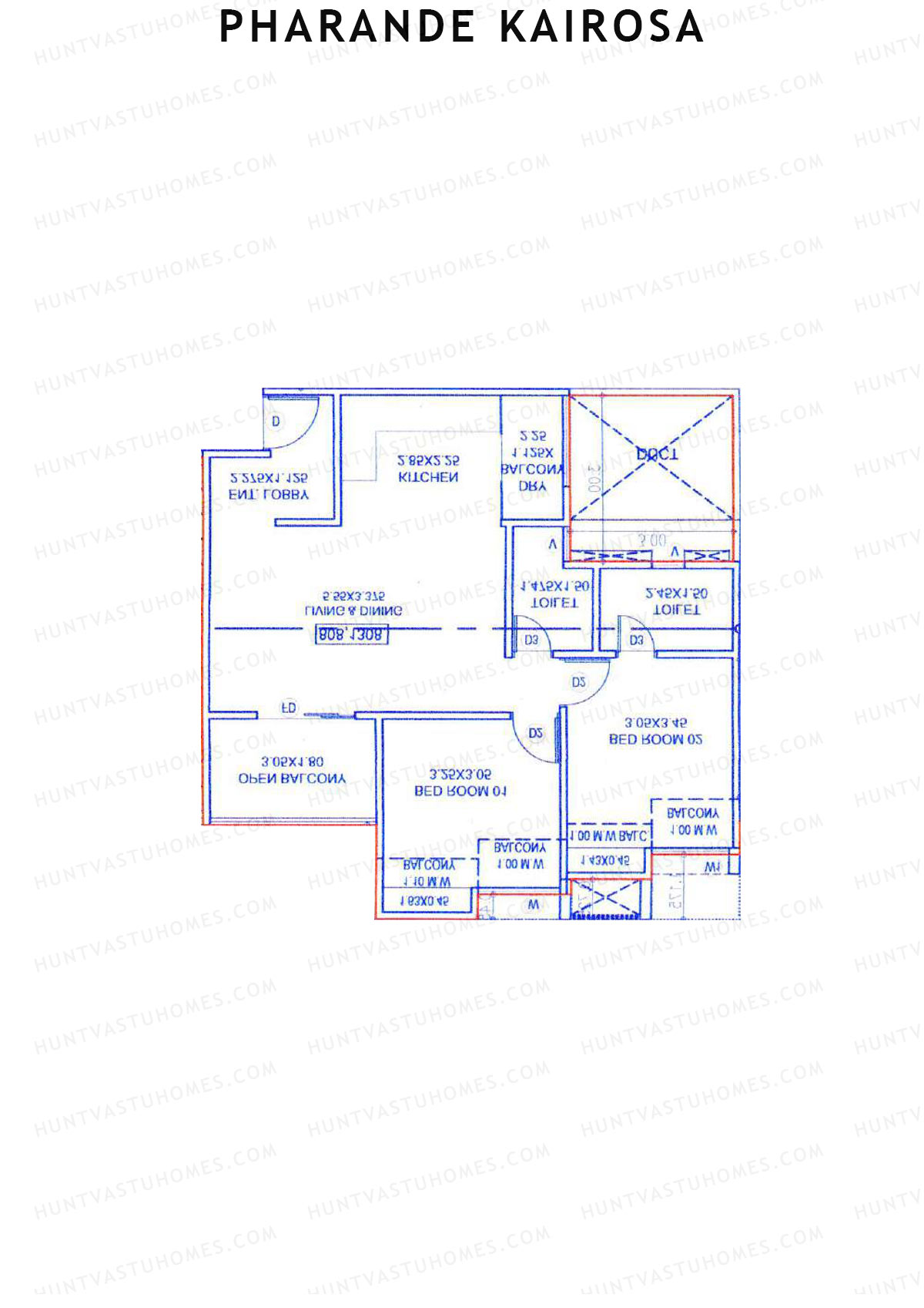 Pharande Kairosa Tower B Unit 5  Floor Plan