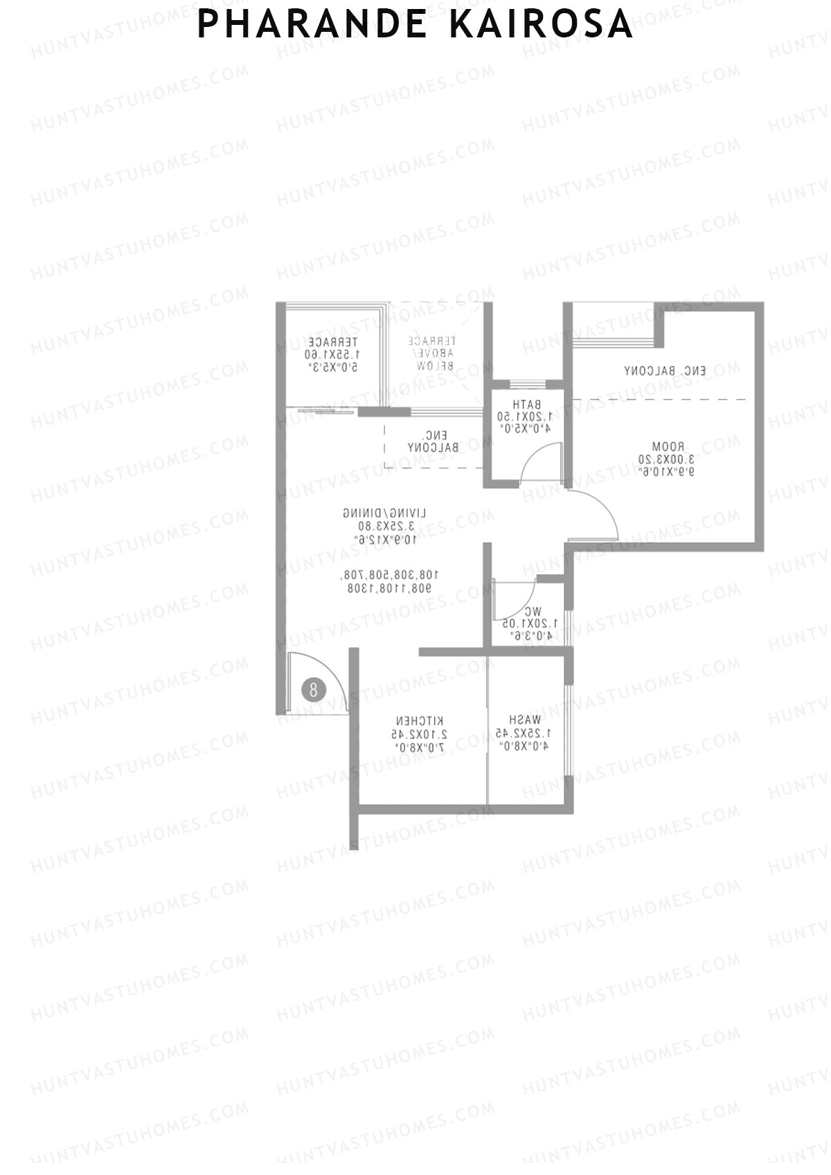 Pharande Kairosa Tower C Unit 2  Floor Plan