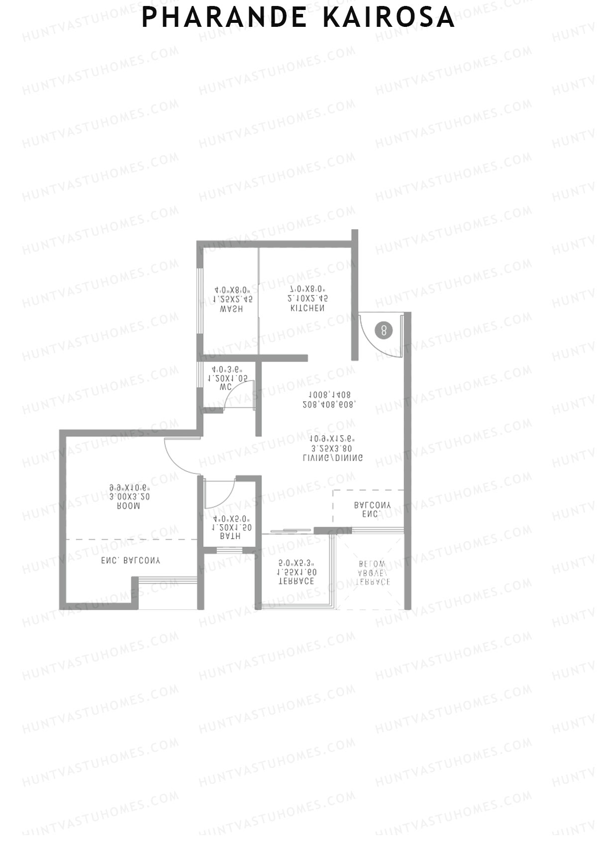 Pharande Kairosa Tower C Unit 5 1 Floor Plan