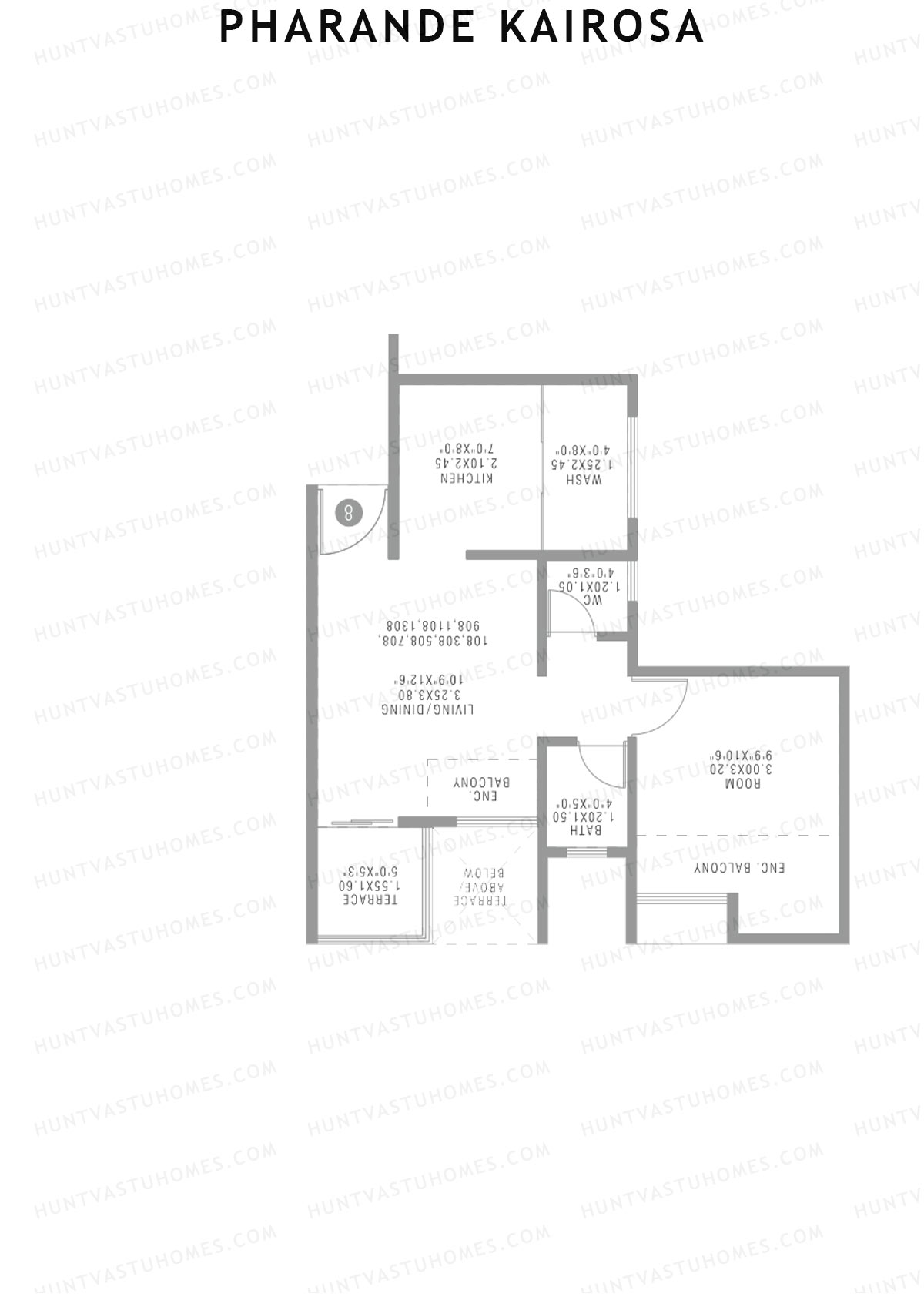 Pharande Kairosa Tower C Unit 6  Floor Plan