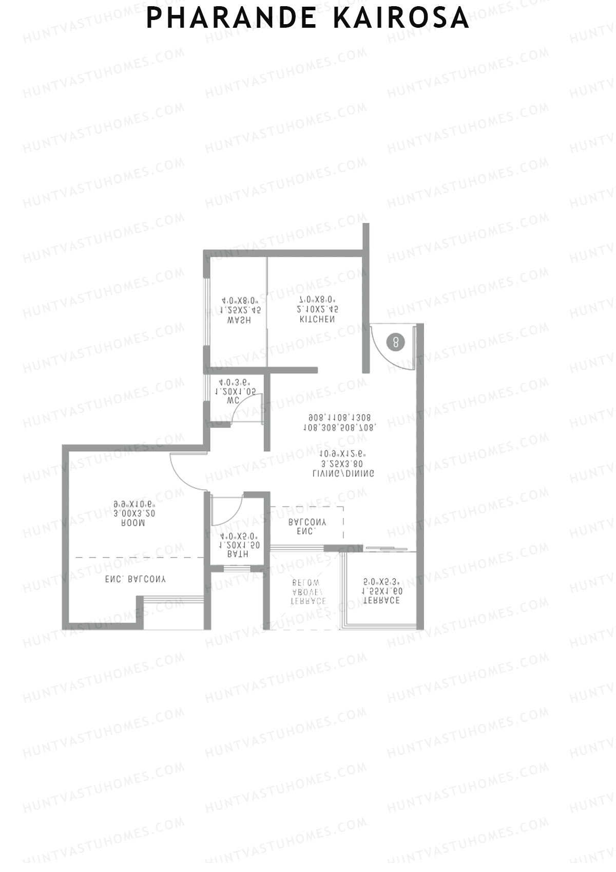 Pharande Kairosa Tower C Unit 7  Floor Plan