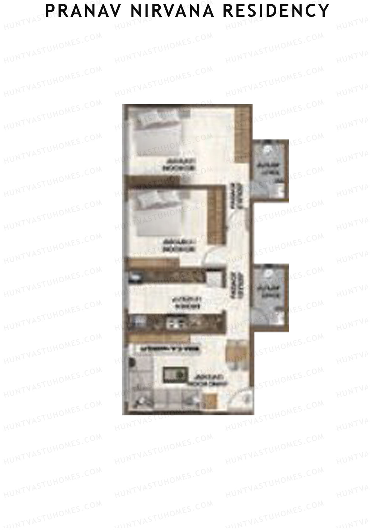 Pranav Nirvana Residency Tower 1 Unit 10 Floor Plan